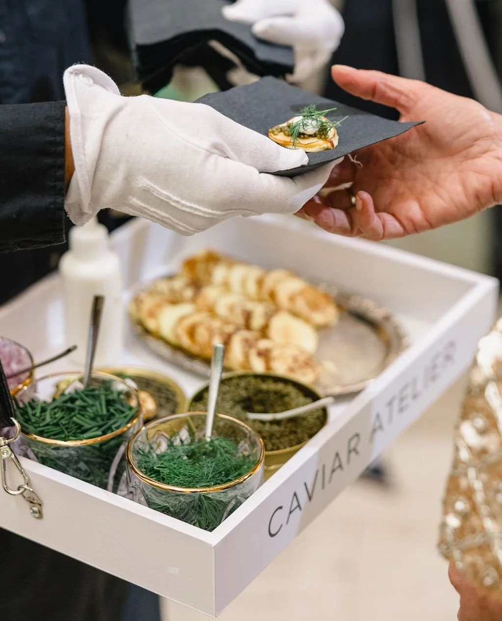 The best way to start any celebration is with a little caviar!⁠
⁠
Photo: @saltandsolstudios
