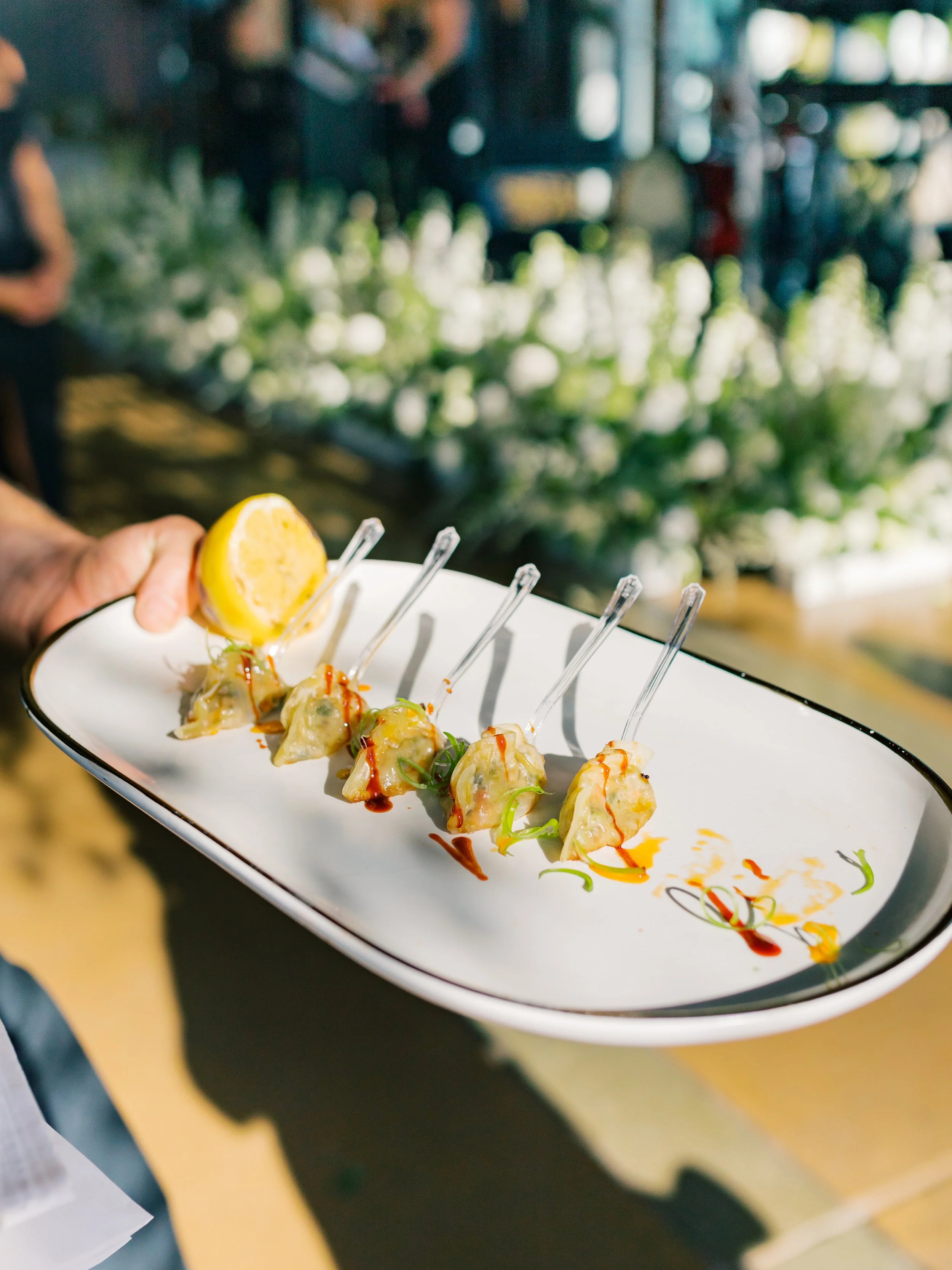 White Yam and Edamame Potsticker