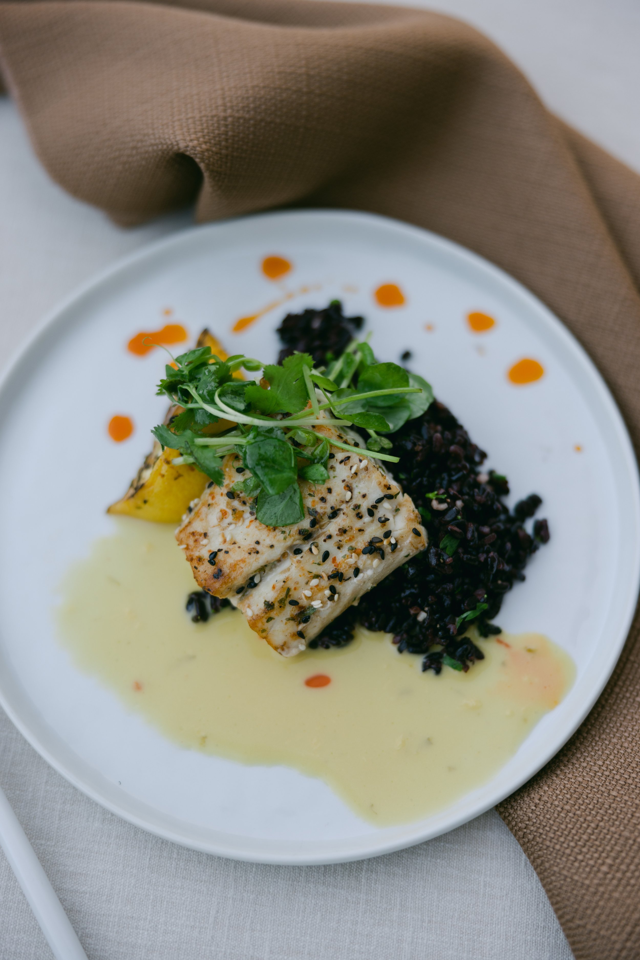 Togarashi Crusted Pan Roasted Barramundi