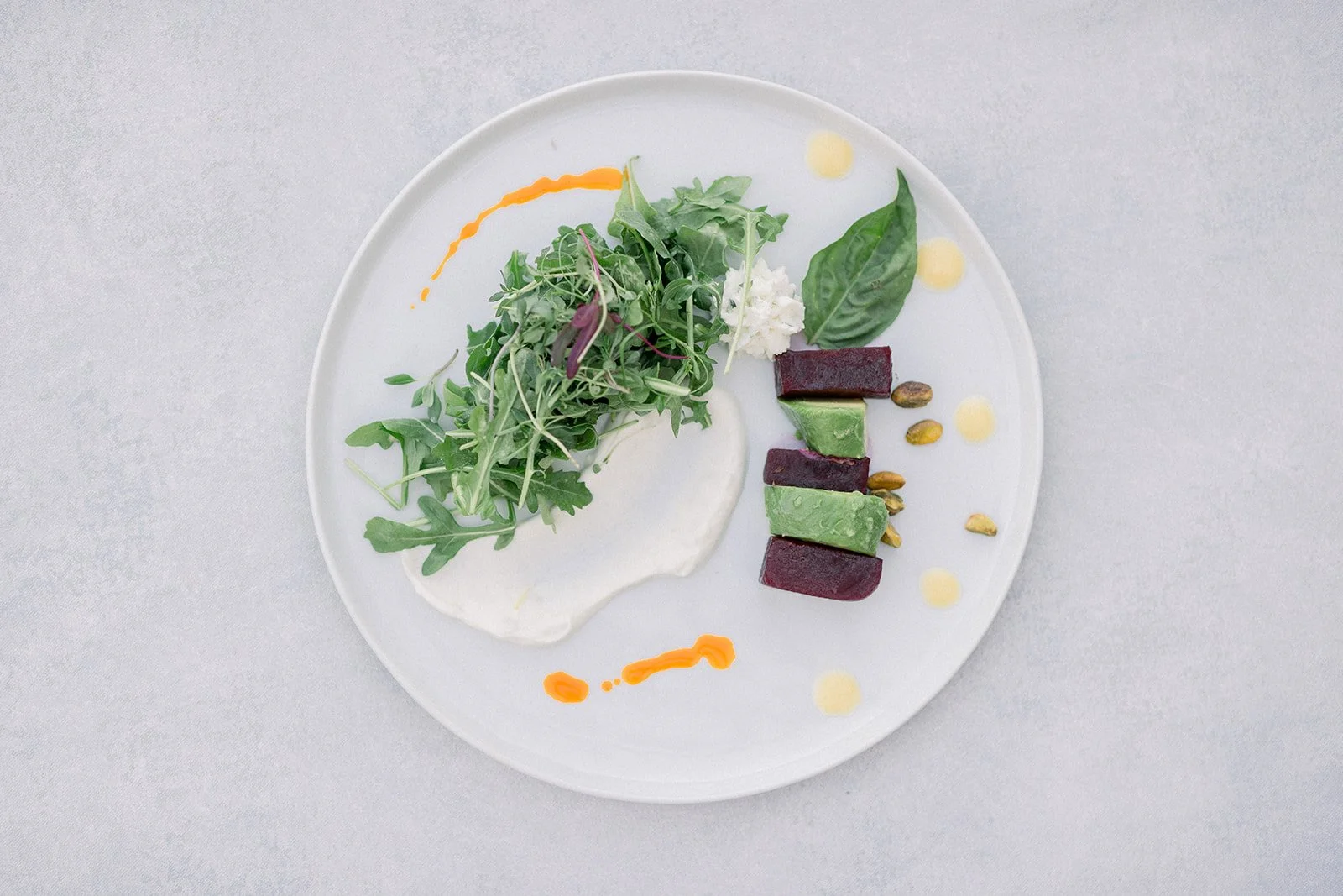 Red Beet and Goat Cheese Salad