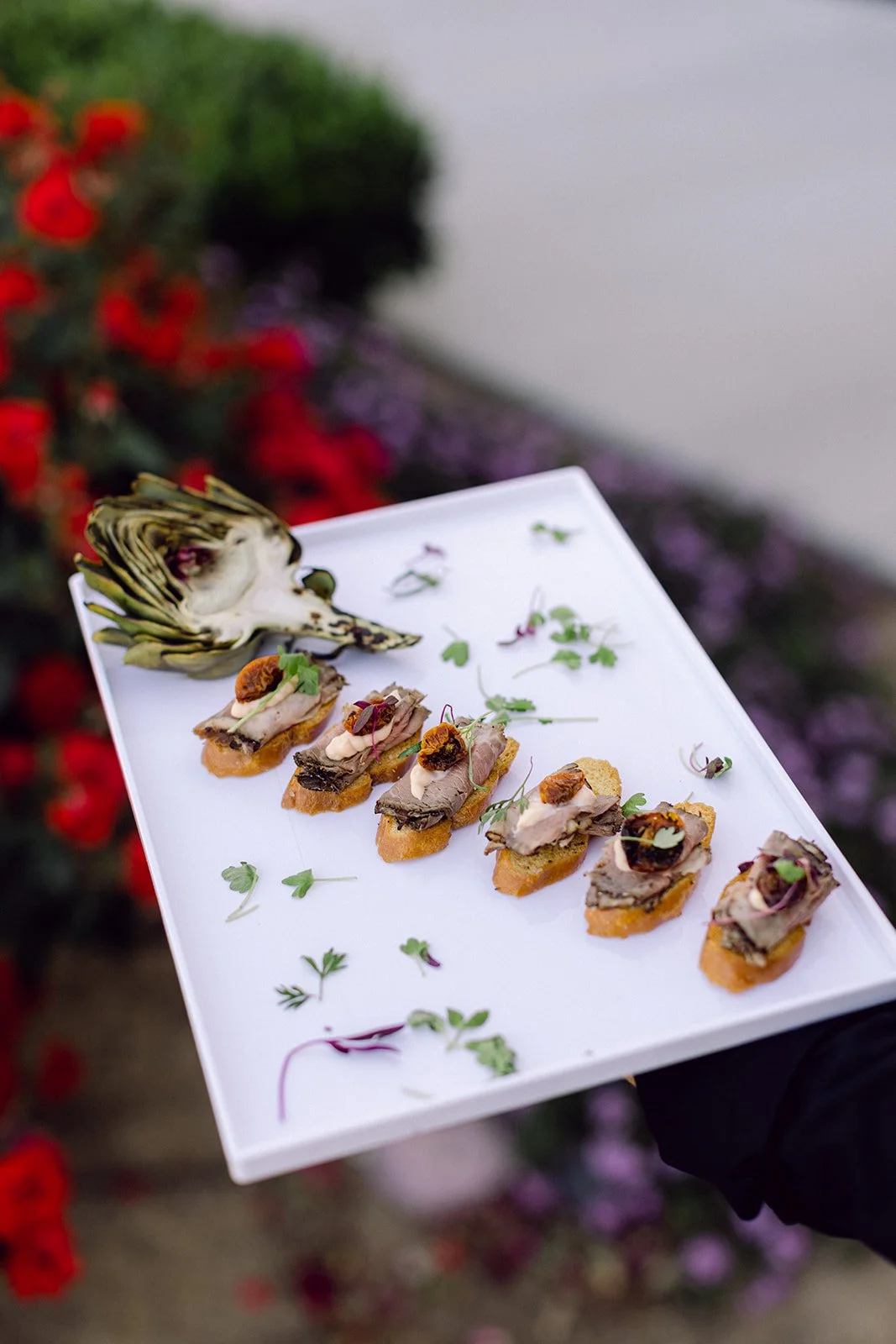 Grilled Burgundy Tri Tip Crostini