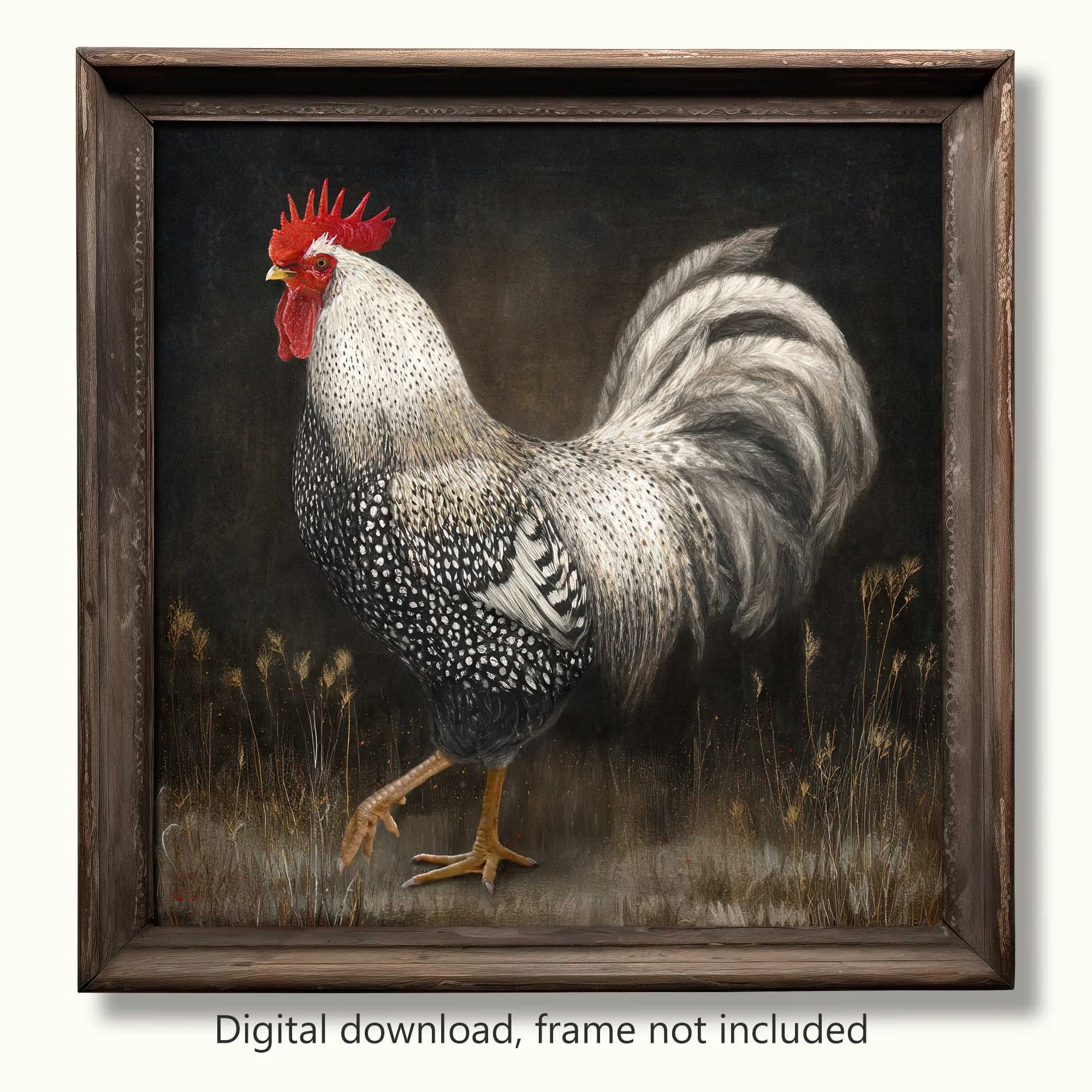 Strutting Rooster Printable Wall Art