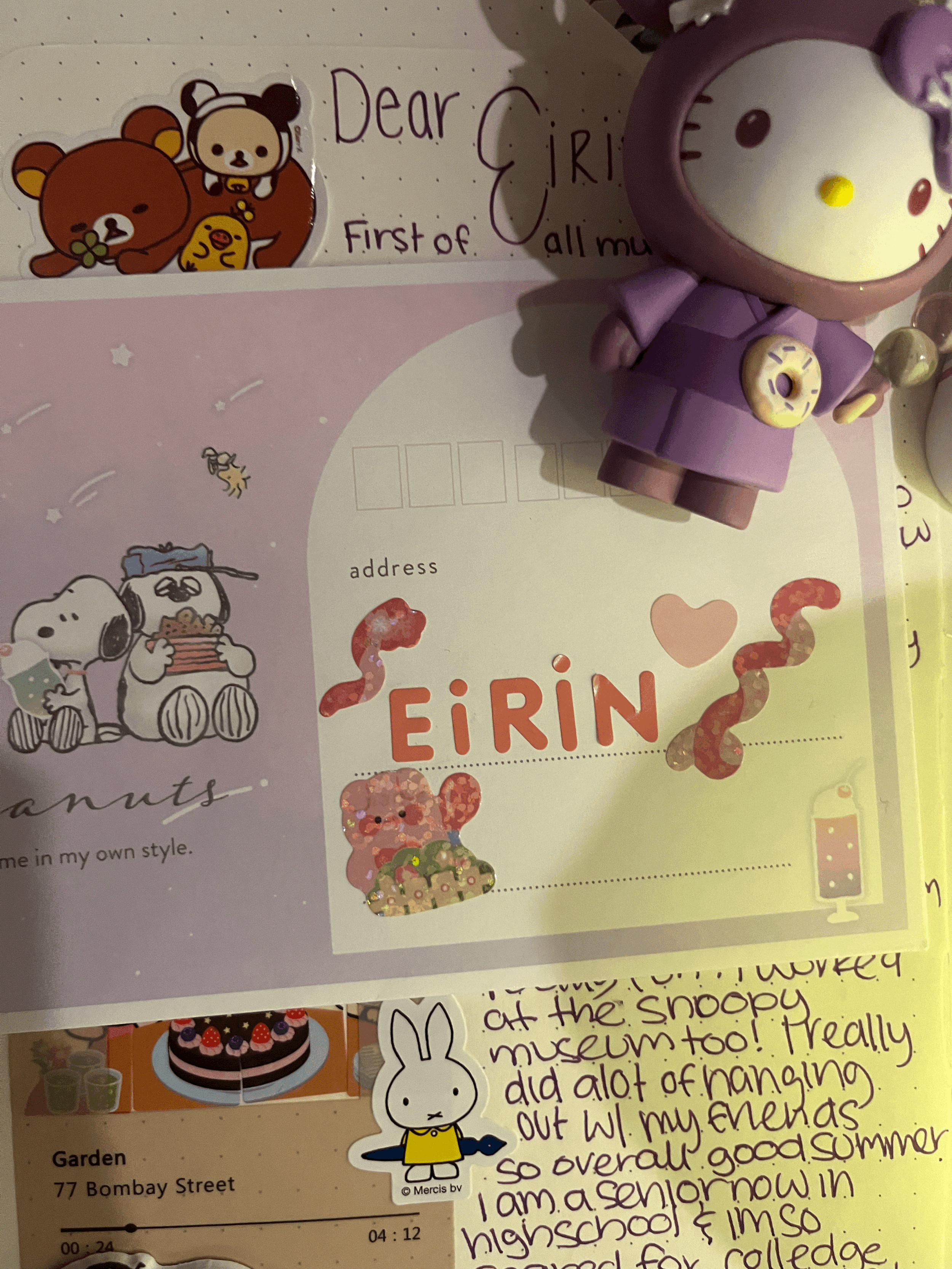 Letters, stickers, and faraway places