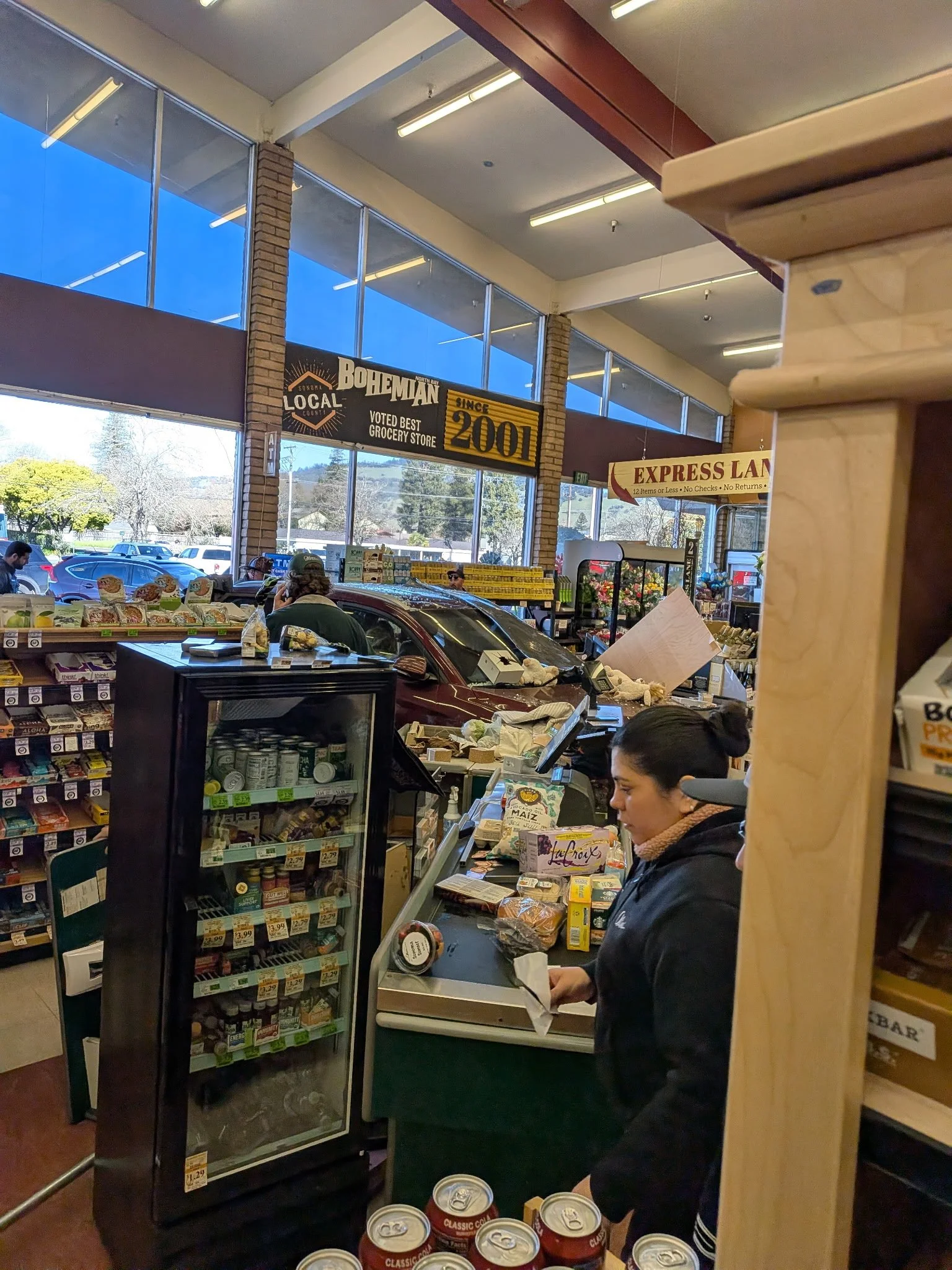 “I heard the most thunderous noise” Oliver’s Market car crash