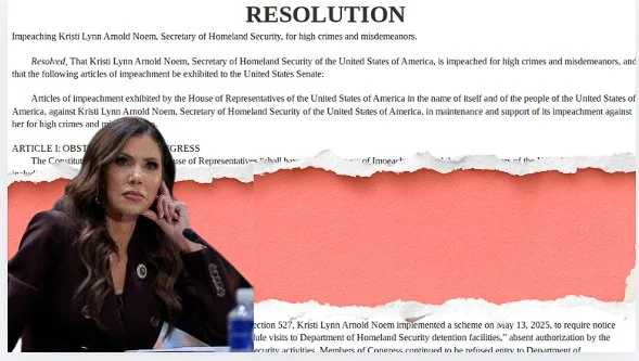 Kristi Noem terminated with bipartisan support