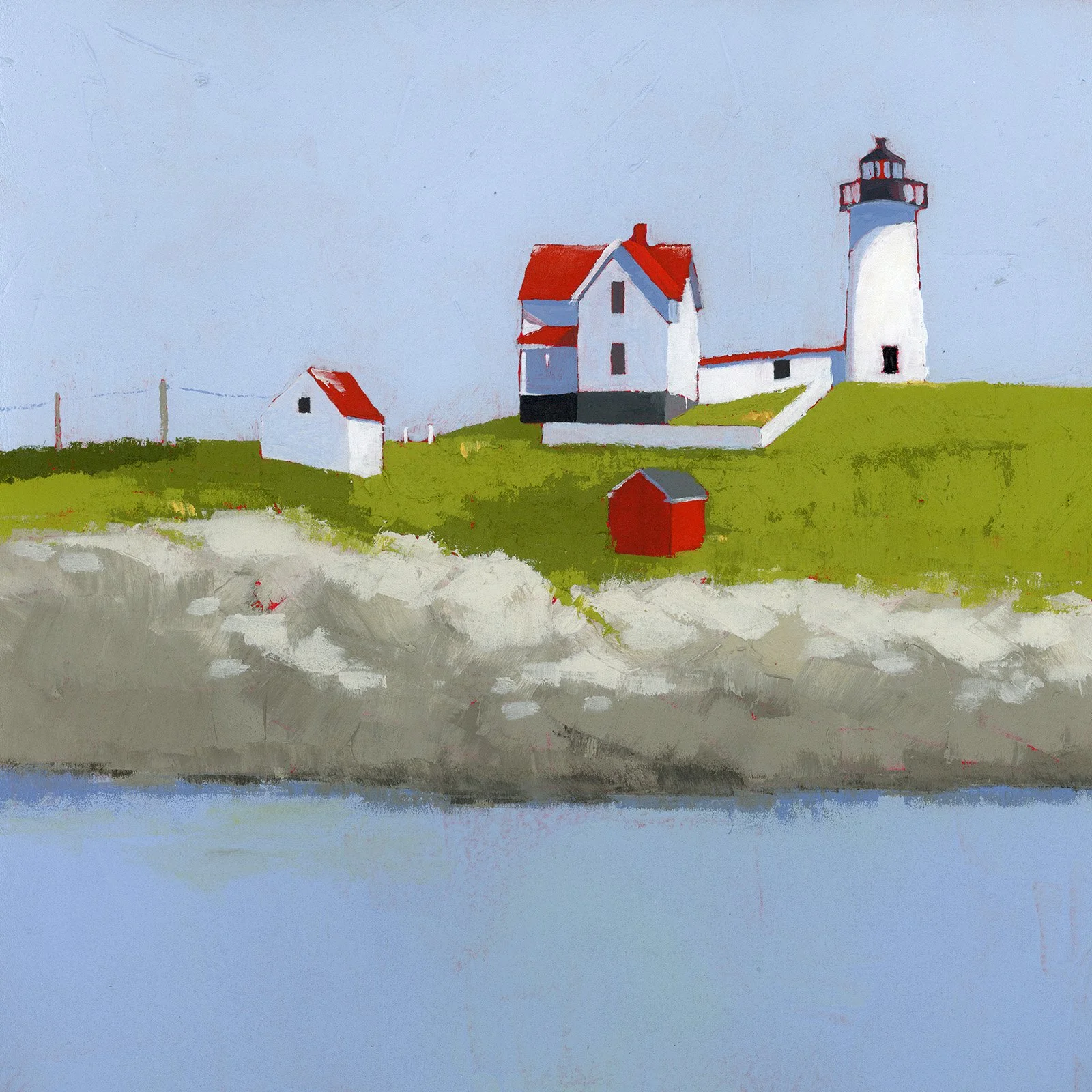 At the Point - 12" x 12" - acrylic