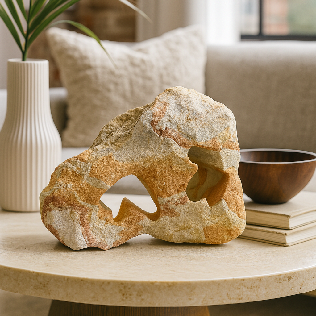 Wind Echo: Natural Sandstone Window Formation