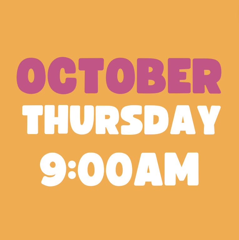 Thur 9:00 OCT Toddler Workshop