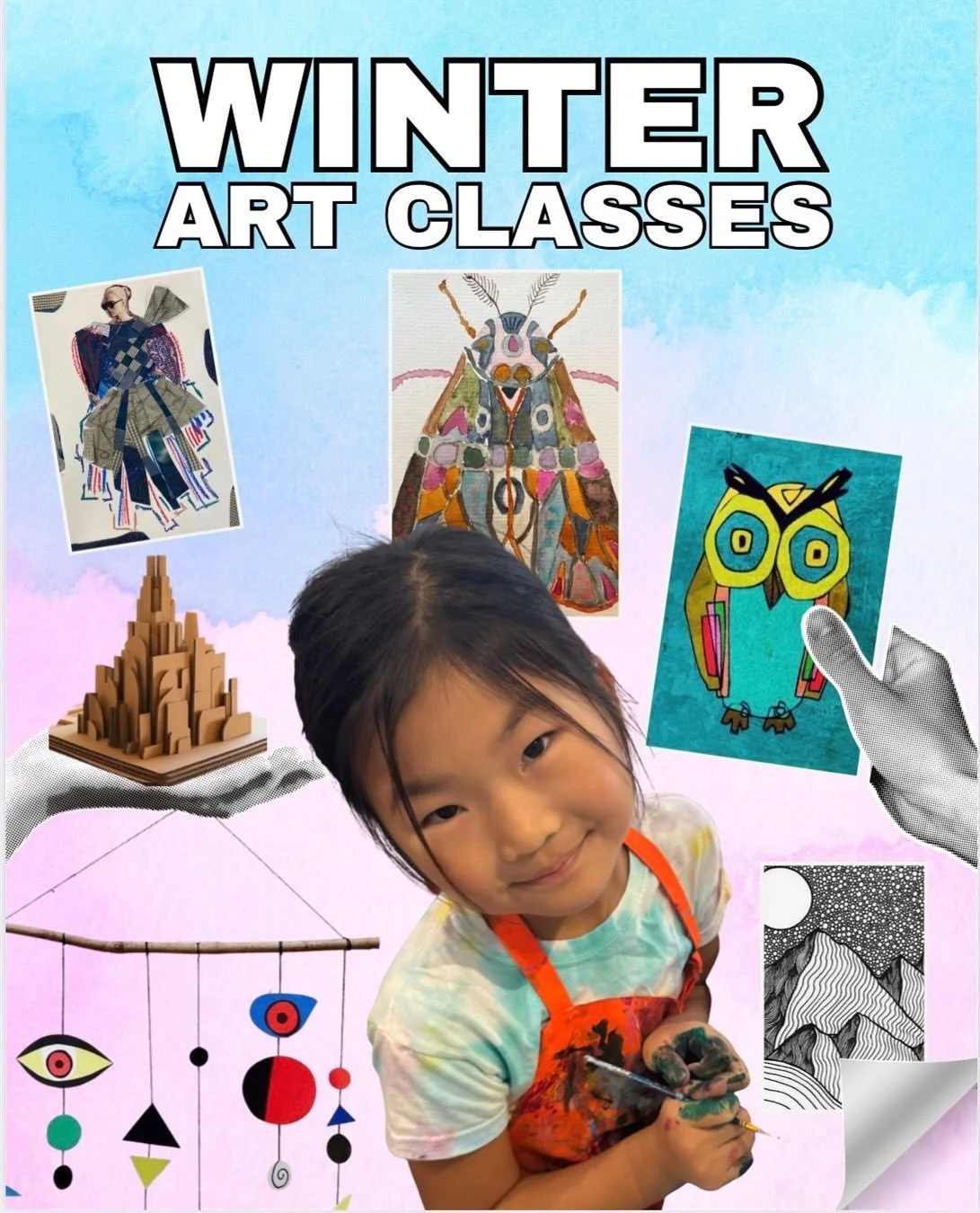 Winter is here, the rain is endless, and your kids are bored. Our Winter Art Sessions are now open and the best part is you don&rsquo;t have to commit to all 10 weeks. Drop in! No pressure, no sidelines, no running in the cold&hellip; just creativity