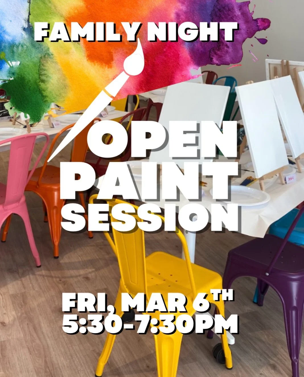 This fun family paint night is for all ages! Join us for a cozy night painting our themed painting which is the little red panda with his ramen bowl or enjoy open painting session! 🎨🖌️Choose your favorite painting sample and we&rsquo;ll help you al