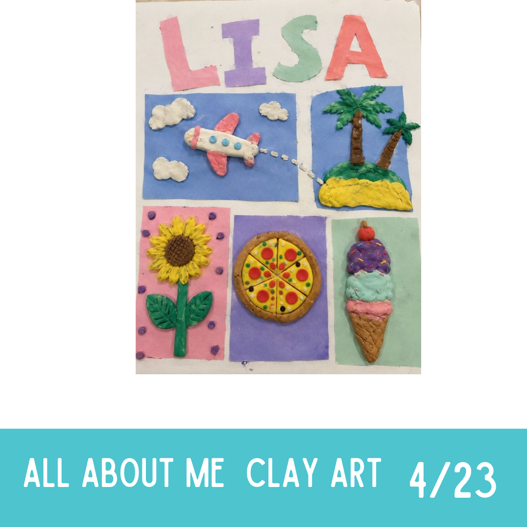 Apr 23rd All About Me Clay Collage