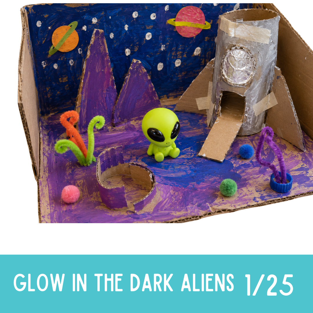Jan 25th Adopt a Glow in the Dark Alien