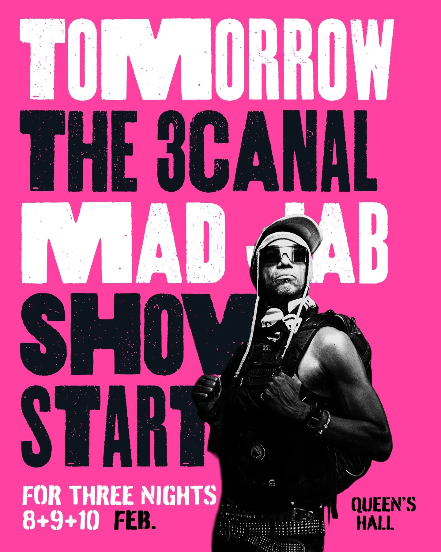 Tomorrow we make magic. ✨
The 3canal Mad Jab Show hits the Queen&rsquo;s Hall stage and you doh want to miss these powerful, poetic, soulful performances.

A few tickets still hanging on for opening night and the 9th &amp; 10th? We outside outside.🔥