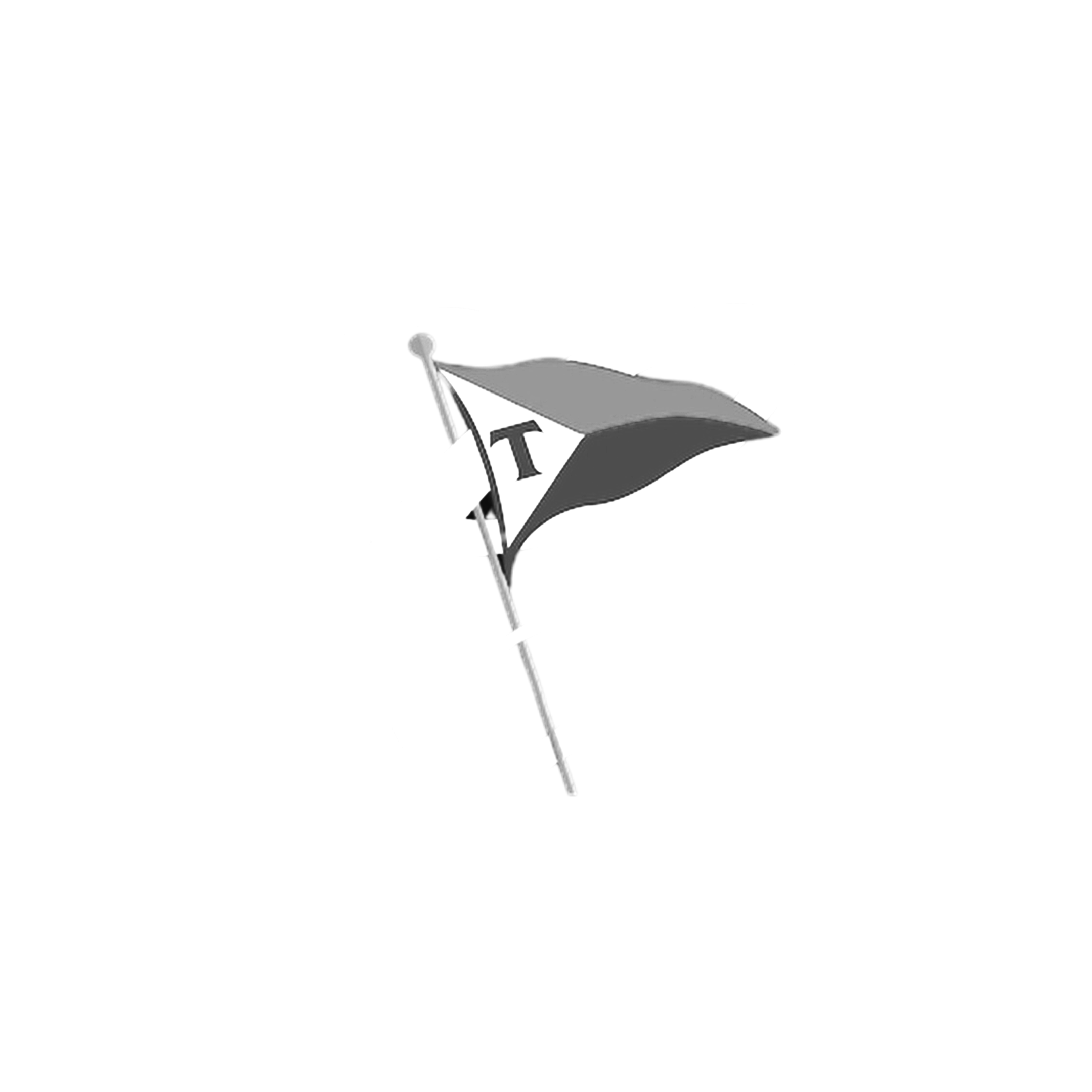 Black and white logo with a paintbrush and a curved ribbon reading 'ART'.