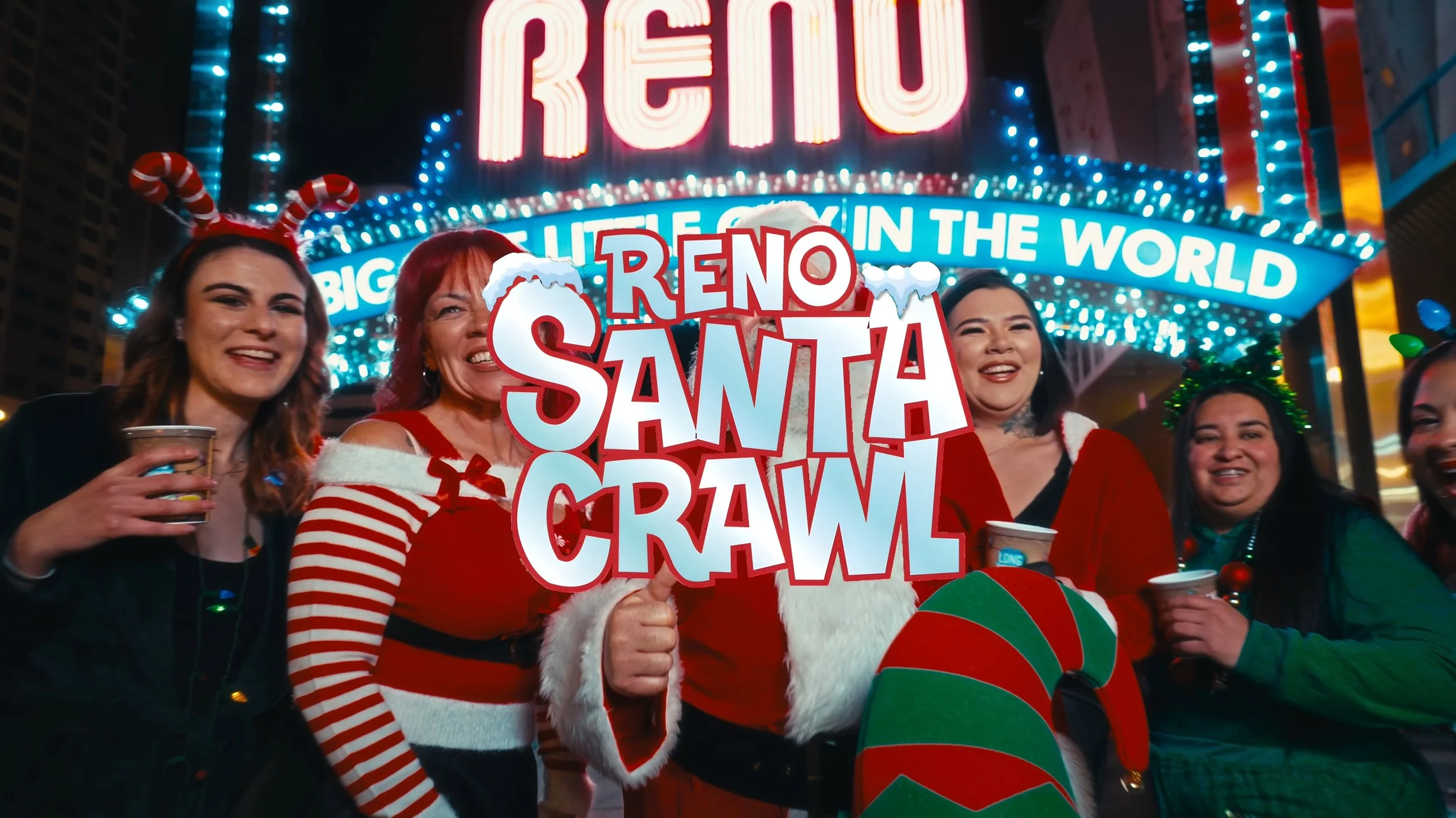 Reno Santa Crawl 2025 event video production by JML Films, Reno NV