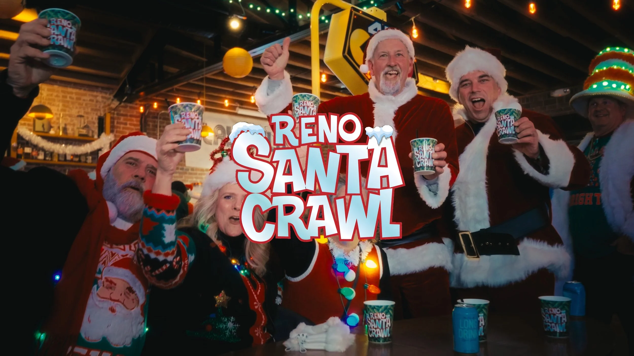 Reno Santa Crawl 2024 event video production by JML Films, Reno NV