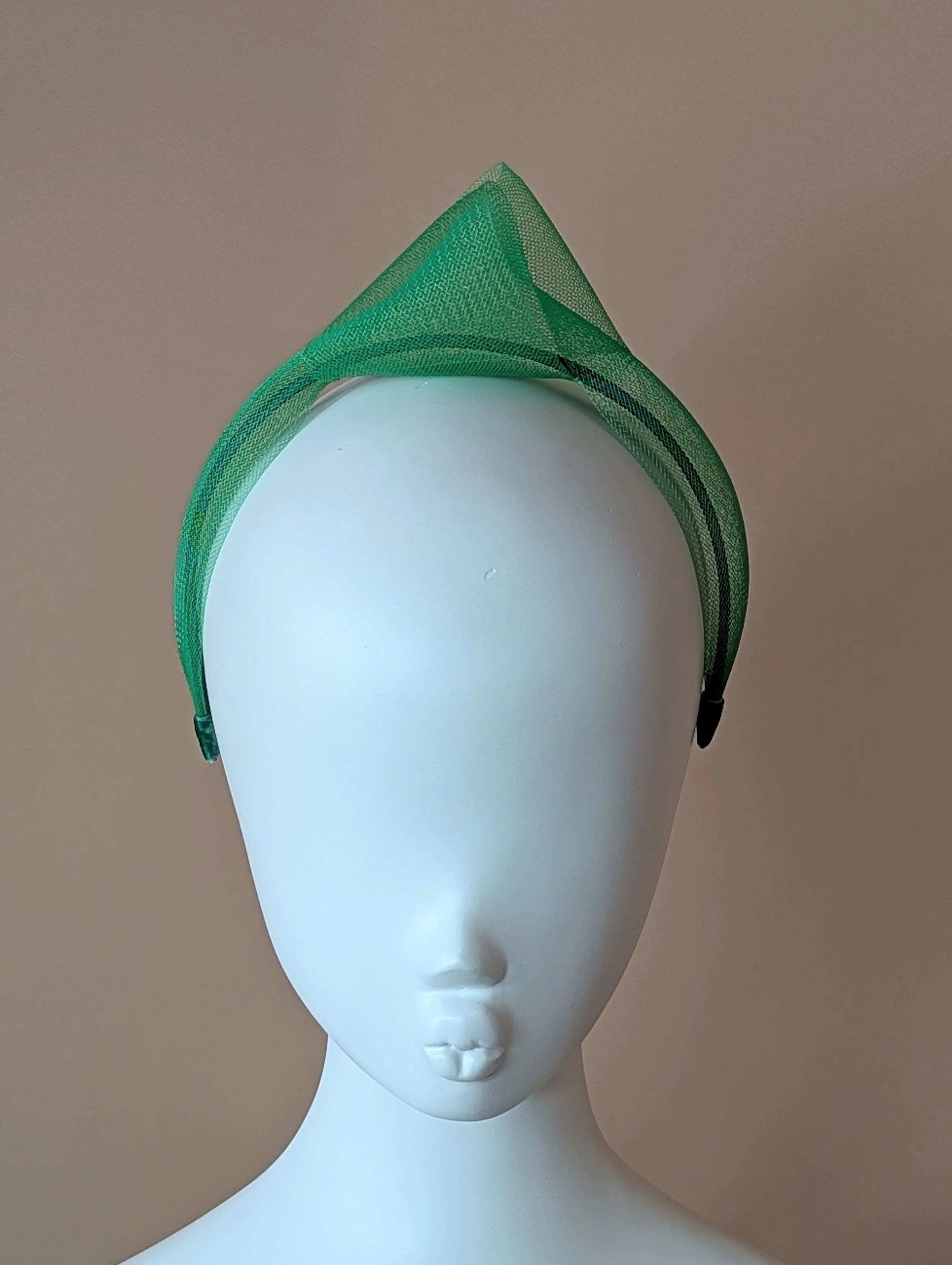 Bright Green Knot Crinoline Fascinator Headband