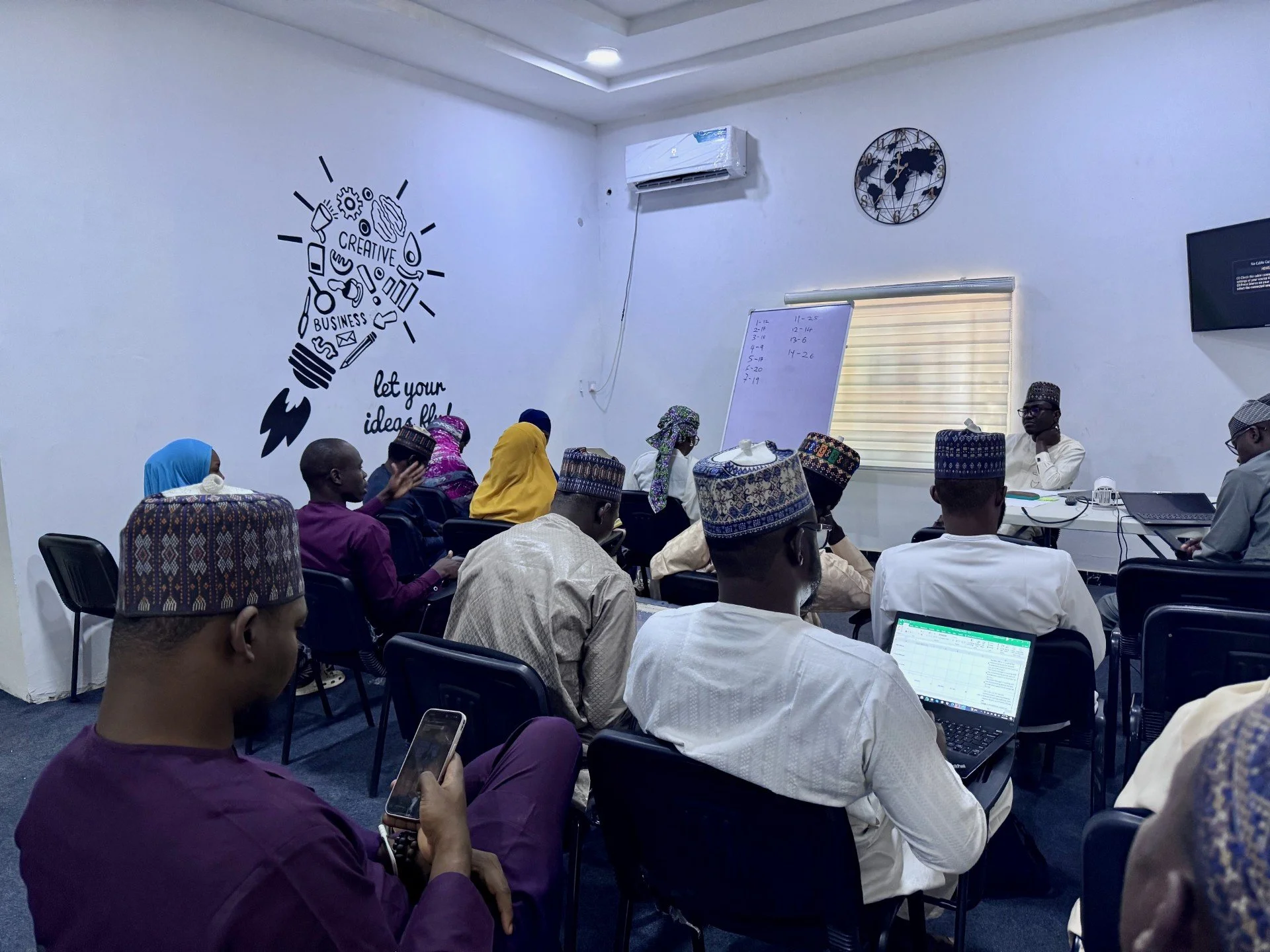 As a part of the Resilience Building Project, Imrana Buba Conducting Research Workshop in Maiduguri, Nigeria.
