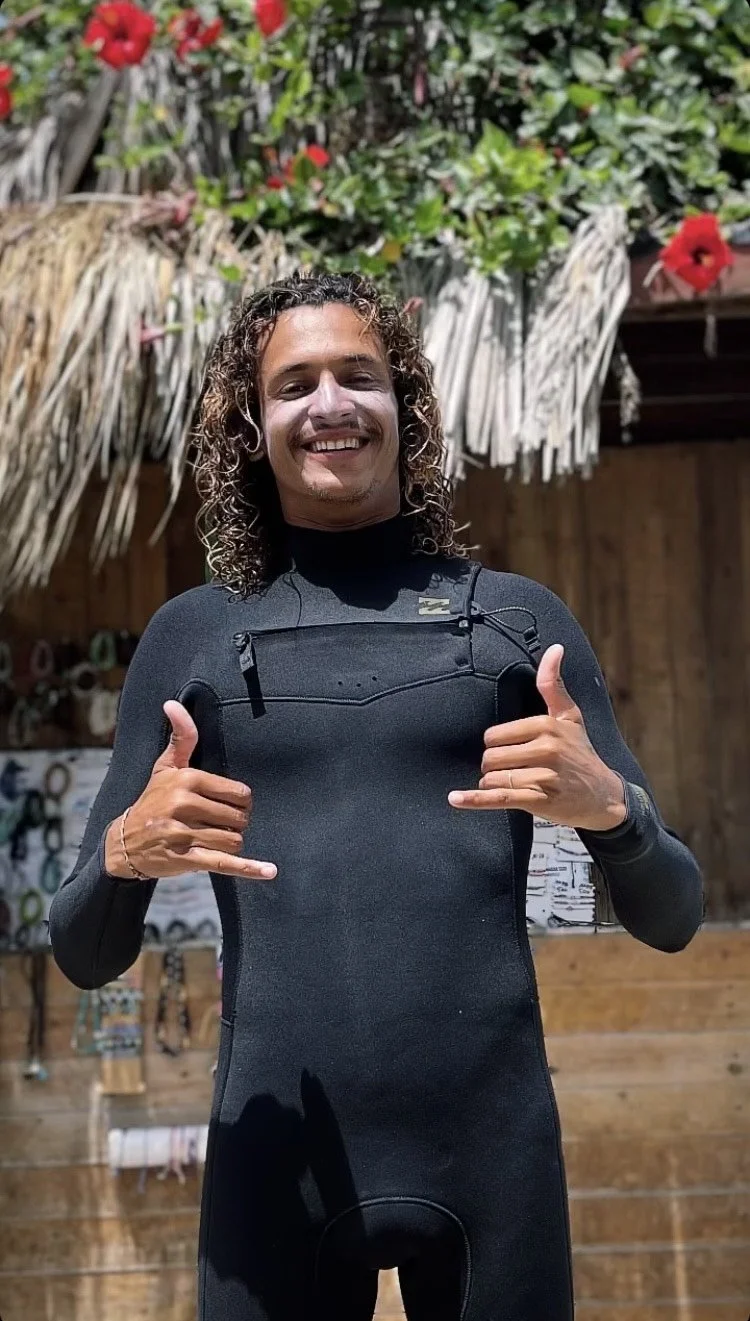 Soufian, head surf instructor at Maktub Maroc
