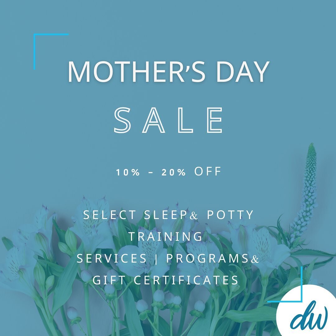 See link🔗 in bio for details - The Mother&rsquo;s Day offerings are still going on and will be available until Monday March 15th at midnight PST 

20 percent off the Dawn Direct Packages ( Full, Sleep &amp; Potty training ) - you can also get 10 per