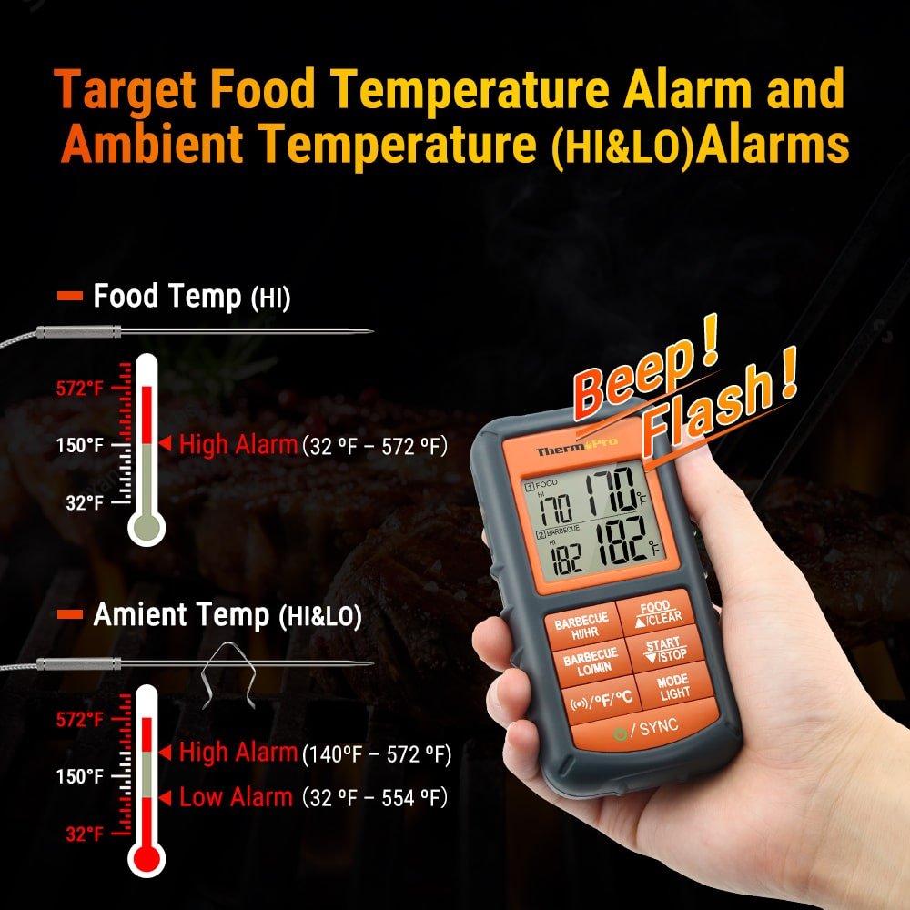 Digital Meat Thermometer Probe - Wireless Meat Probe – SmokeBloq
