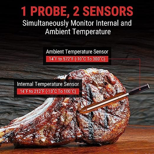 Dual Probe Wireless Thermometer — SmokinTex Electric Smokers
