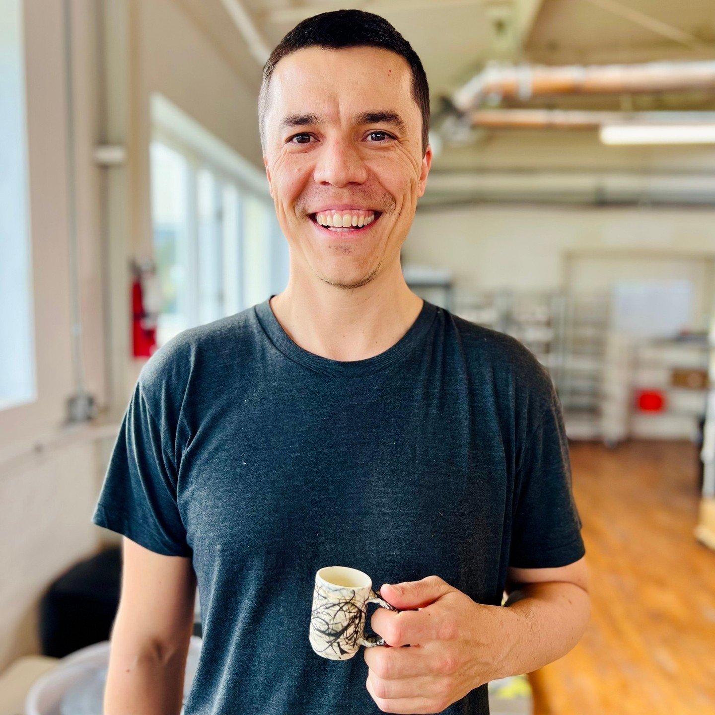 Sean (@Bikeula), one of our Members, has been making a series of tiny cups and bowls, and they are stunning! Check this one out, with this striking design, done with a string soaked in underglaze. ⁠
⁠
#texturalceramics #minicup #unexpectedmaterials #