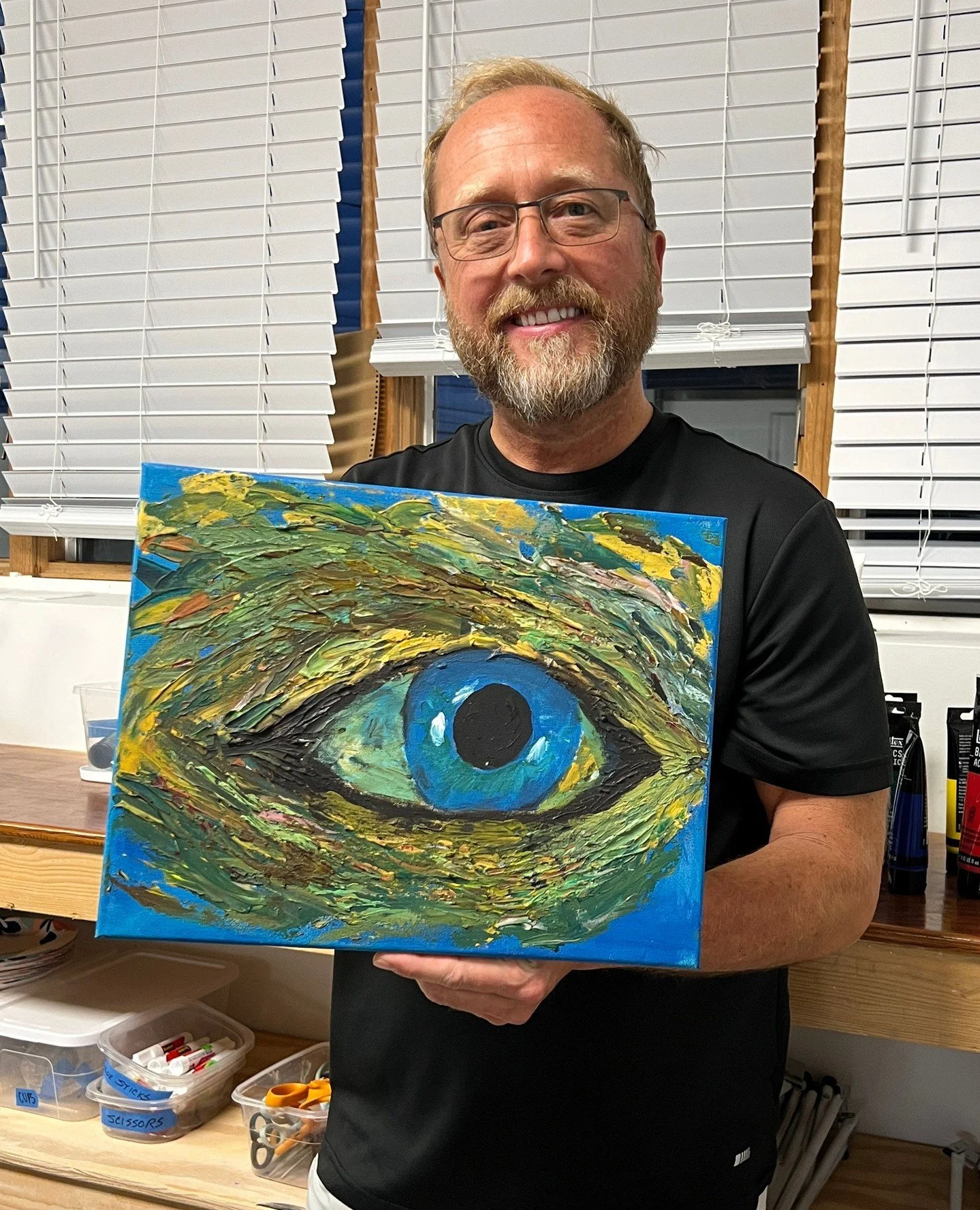 Check out these AWESOME paintings from Laura's recent Intro to Acrylic Painting class! 🎨✨ Here&rsquo;s to everyone who picked up a brush, tried something new, and filled the studio with beautiful art! 💛⁠
⁠
#harrisonburgva #friendlycity #shenandoahv