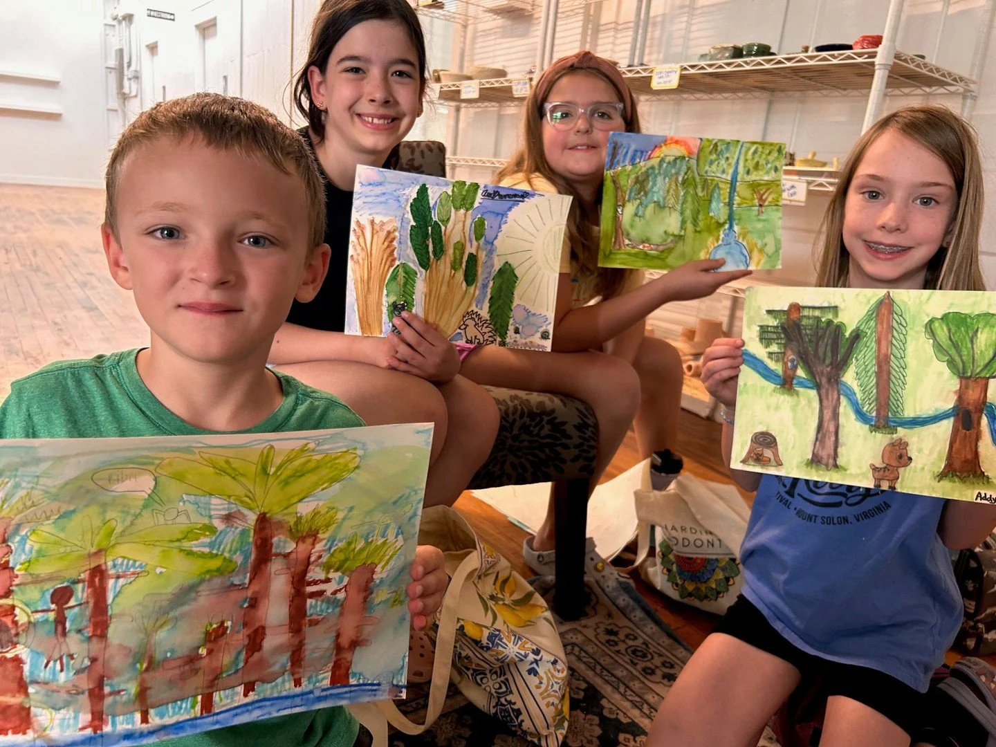 Art camp was in full swing this week! We have loved seeing all the creative work made by these talented young artists, guided by the kind and inspiring Cyndi Gusler. 

#summercamp #artcamp #kidscamp #friendlycityclay #harrisonburgkids