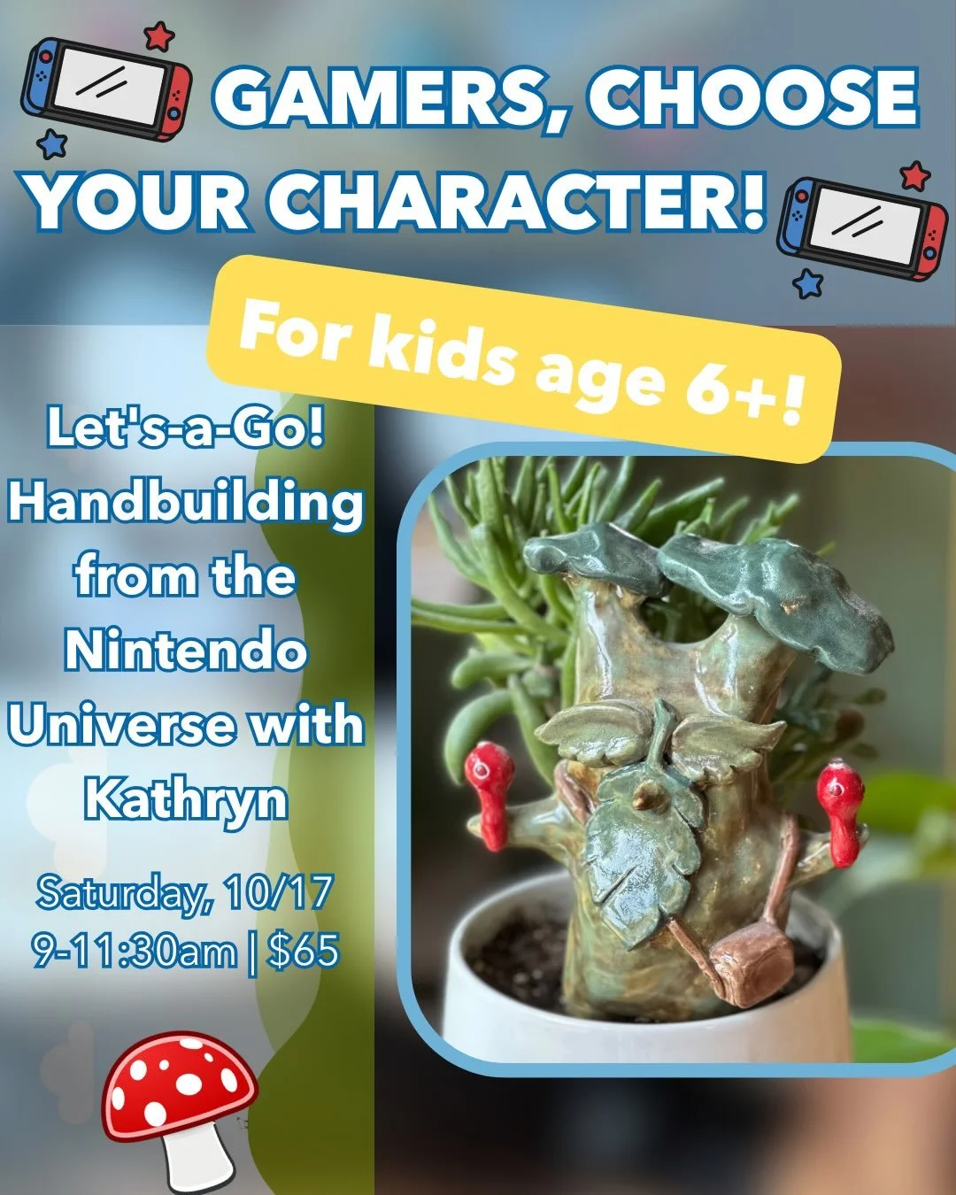 Calling all Nintendo kids! Grab your imagination and let&rsquo;s-a-go! 

#harrisonburgkids #harrisonburgevents #kidsartclass #kidsclass #nintendolife