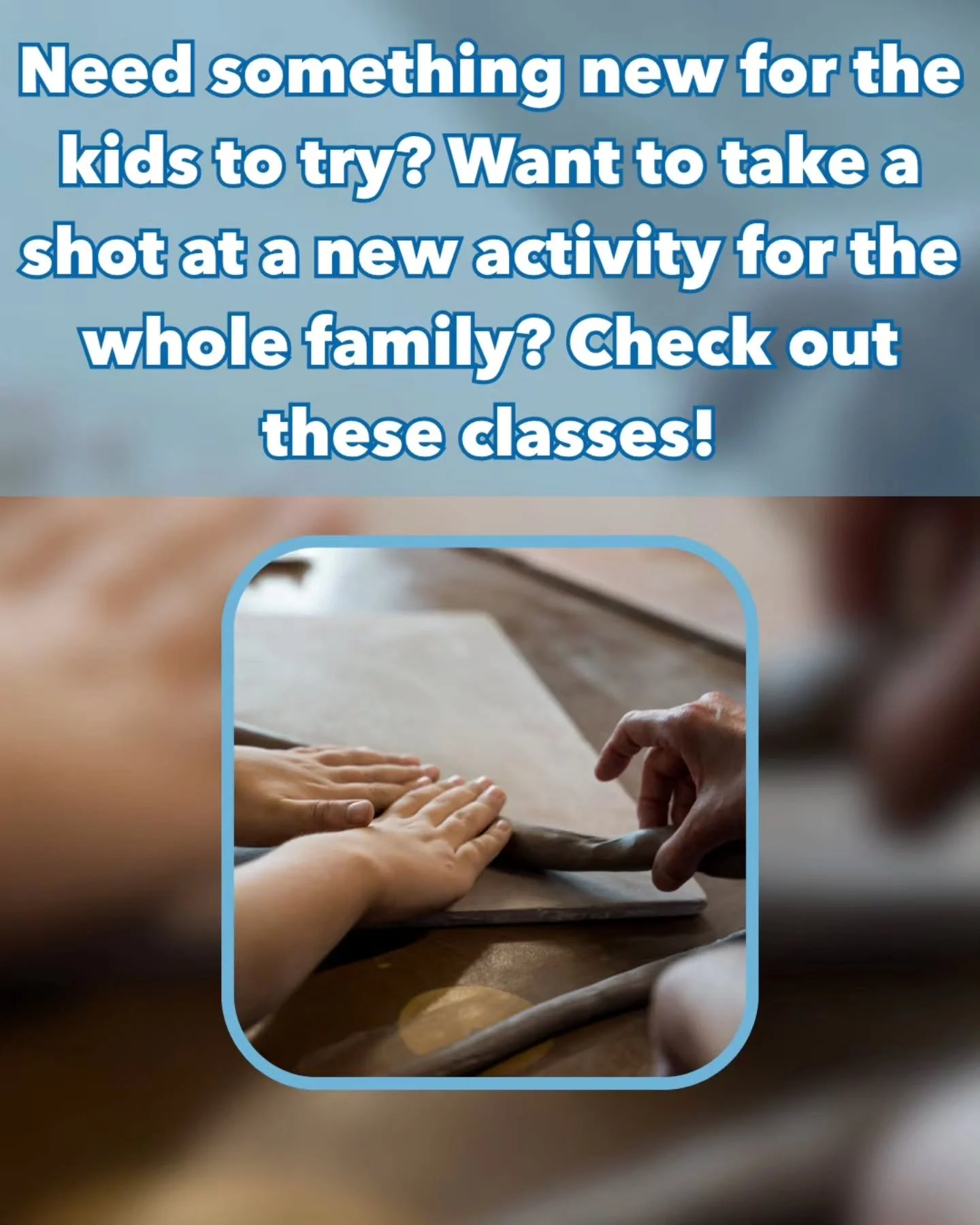 Fun for the whole family! Whether you're encouraging those ever-growing creative minds, or looking for a fun new family bonding activity, we have something for everyone!
✨️
#harrisonburgclay #harrisonburgart #friendlycityclay #familyfun #familyfirst