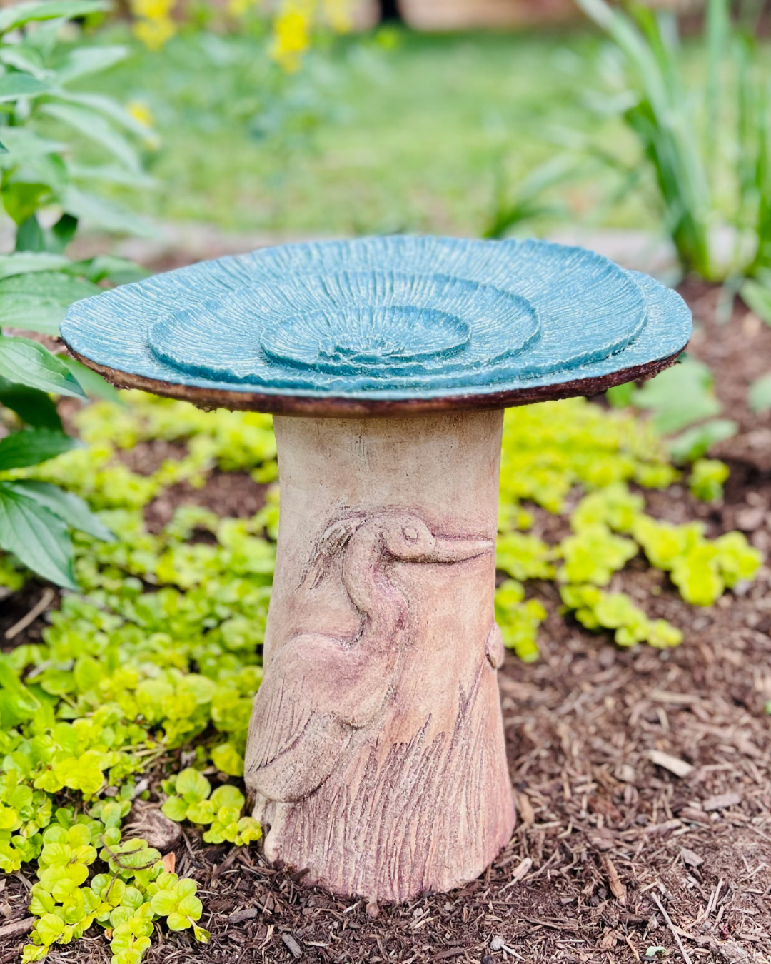 Adult Summer Camp! Beautiful Birdbaths with Ros