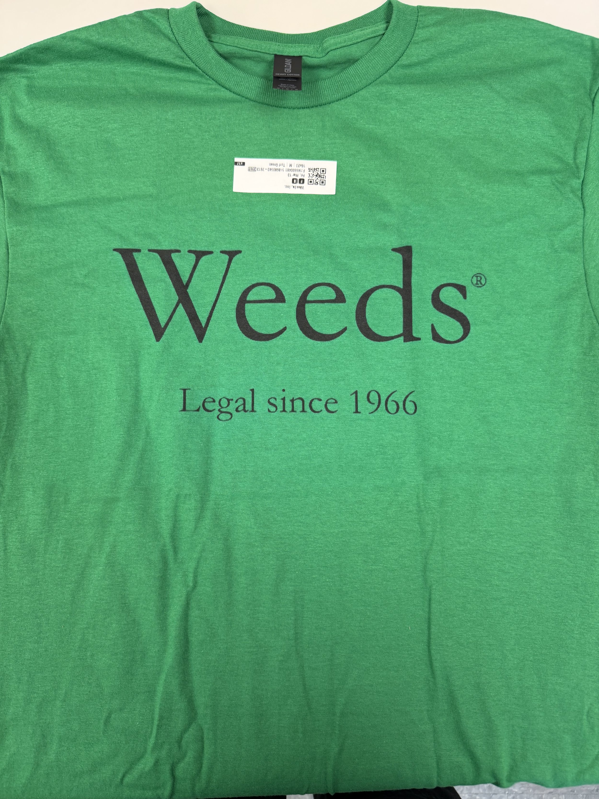 Classic tee- Legal since 1966 Black lettering
