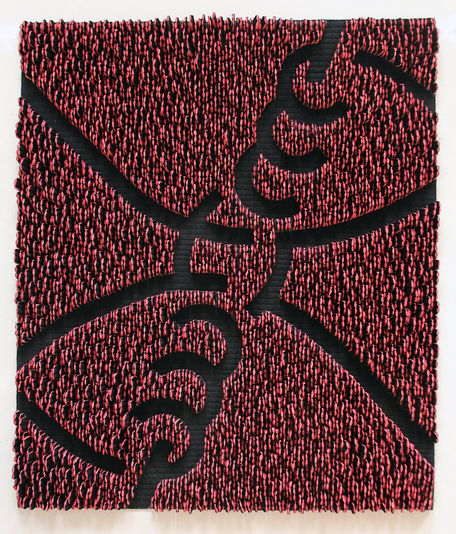 Blood Knot, 2019, 41.5"H x 35"W x 3"D, SOLD