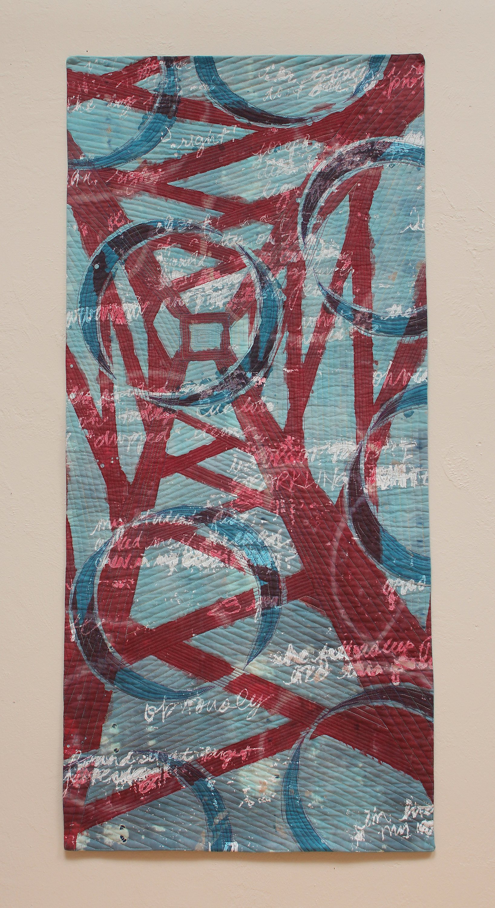 Threads, 2012, 53"H x 24"W