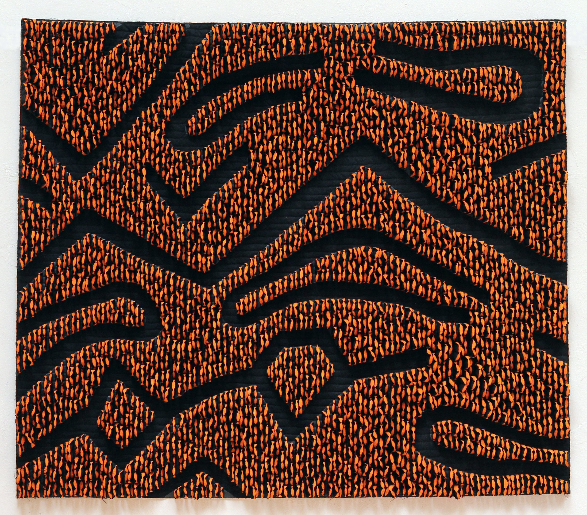 Masque, 2016, 34.5"H x 40"W x 3"D