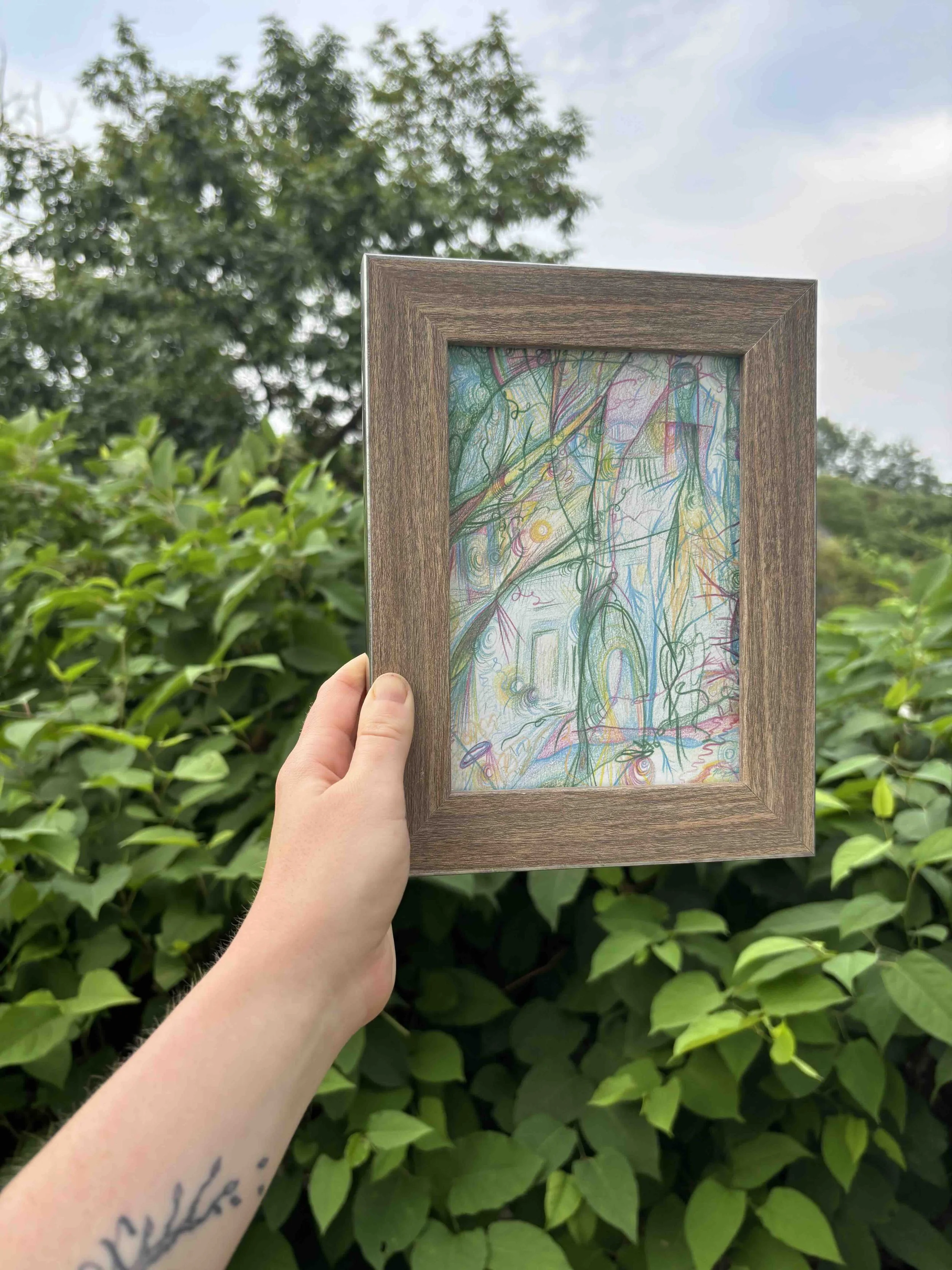 framed-drawing-held-in-one-hand-against-green-leaves-and-blue-sky.jpeg