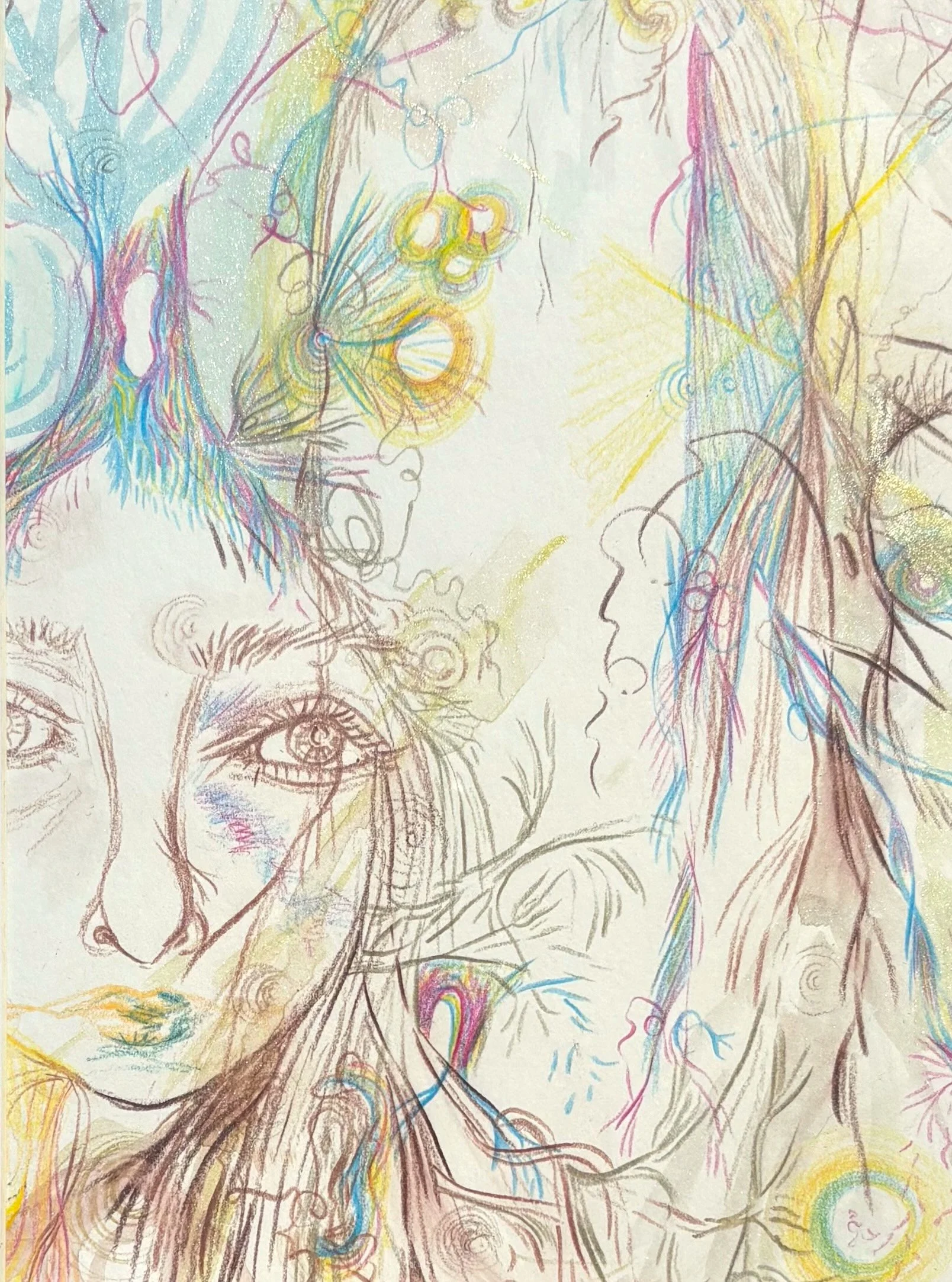 Nicole Sylvia Javorsky_The Only Way is Through, 2026, Watercolor and colored pencil on paper, 8 x 6 inches.jpeg