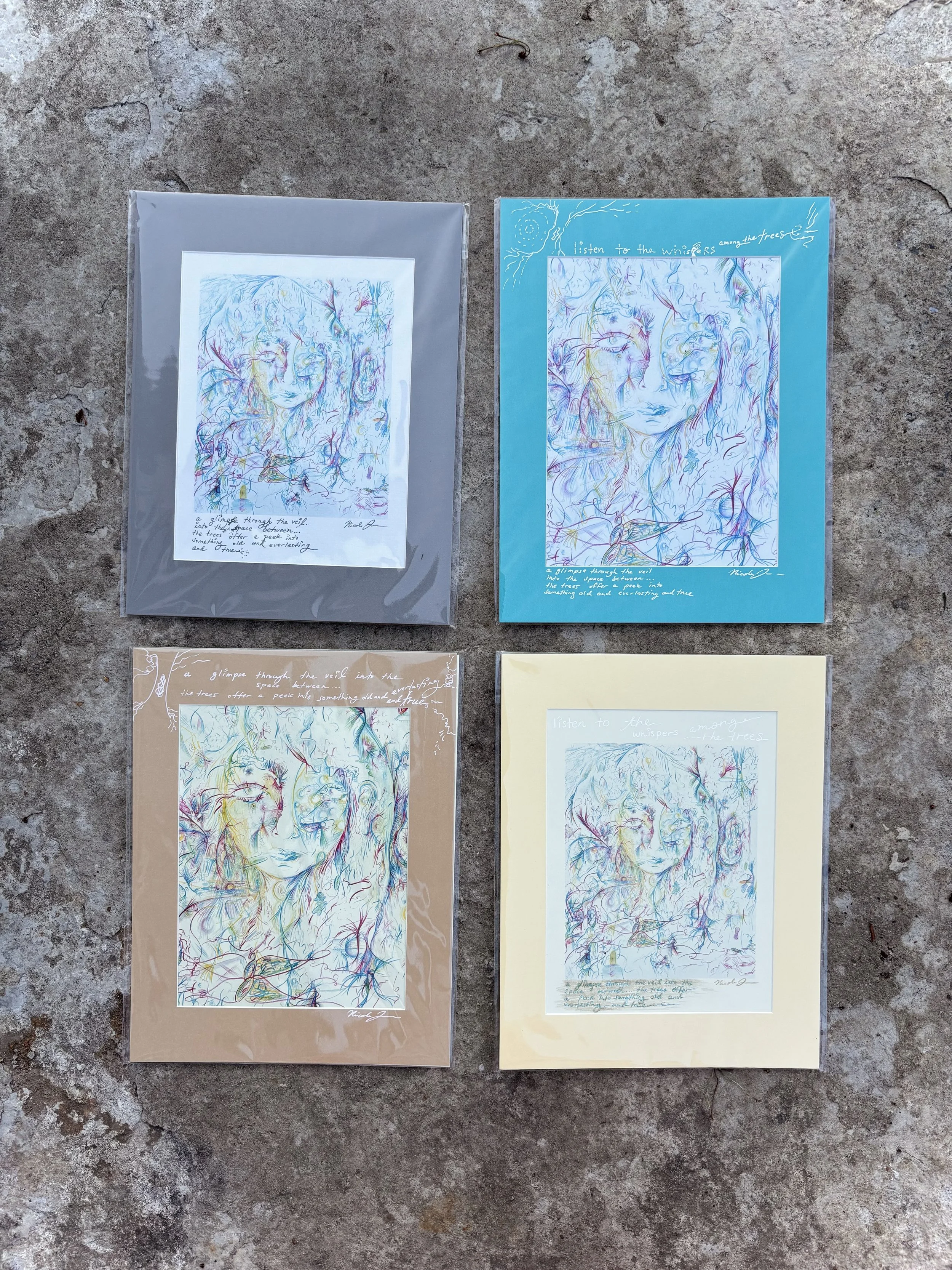 "a glimpse through the veil into the space between ... the trees offer a peek into something old and everlasting and true" Signed Art Print (Includes Mystery Details)