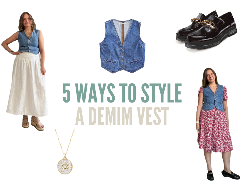 5 ways to style a denim vest for fall