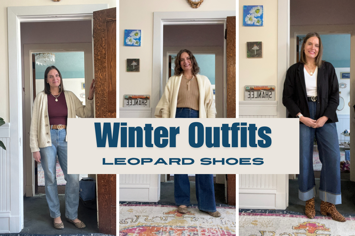 Winter Outfit Ideas: Leopard Shoes