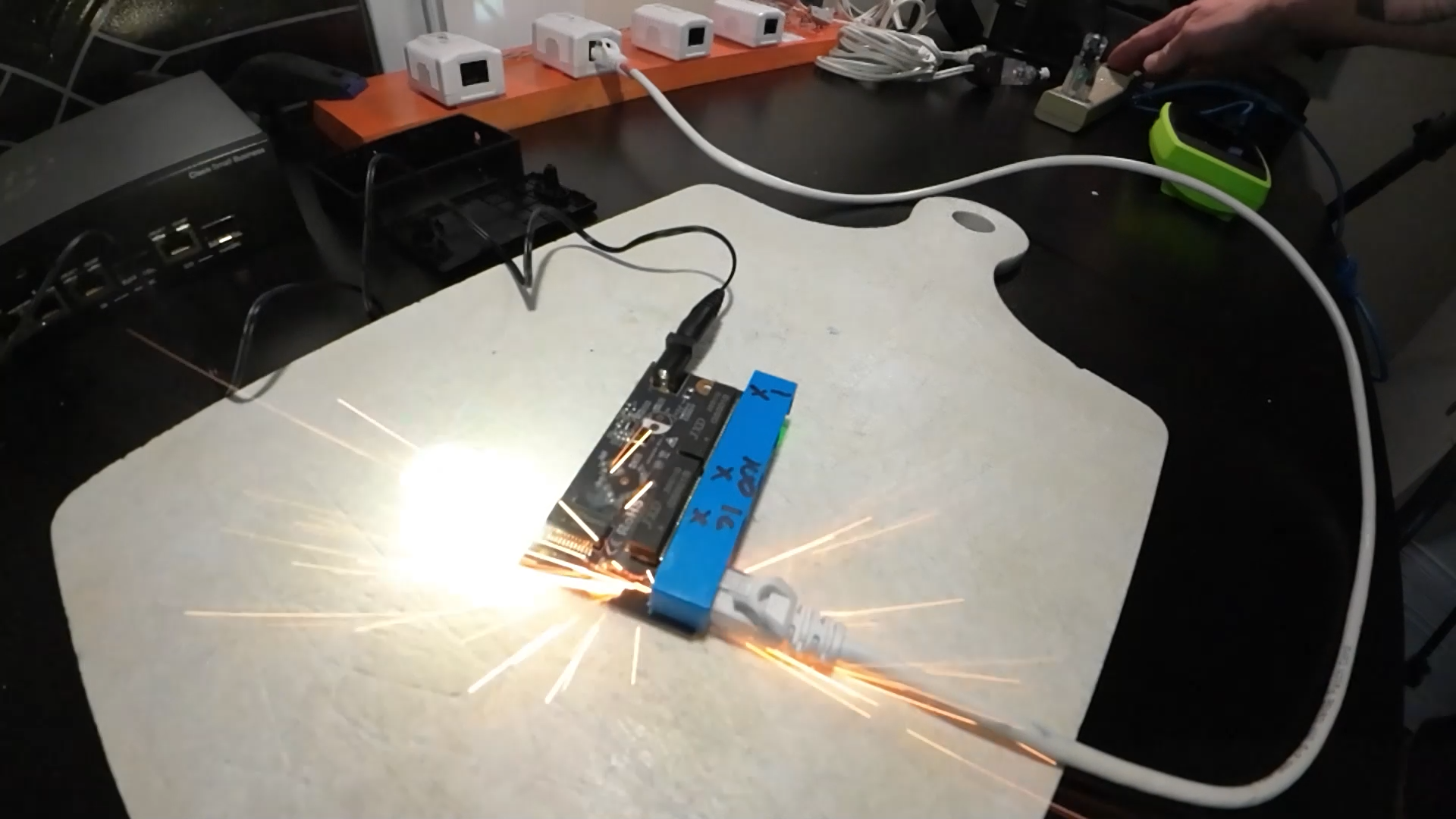 Line Voltage Into an Ethernet Switch—What Happens?
