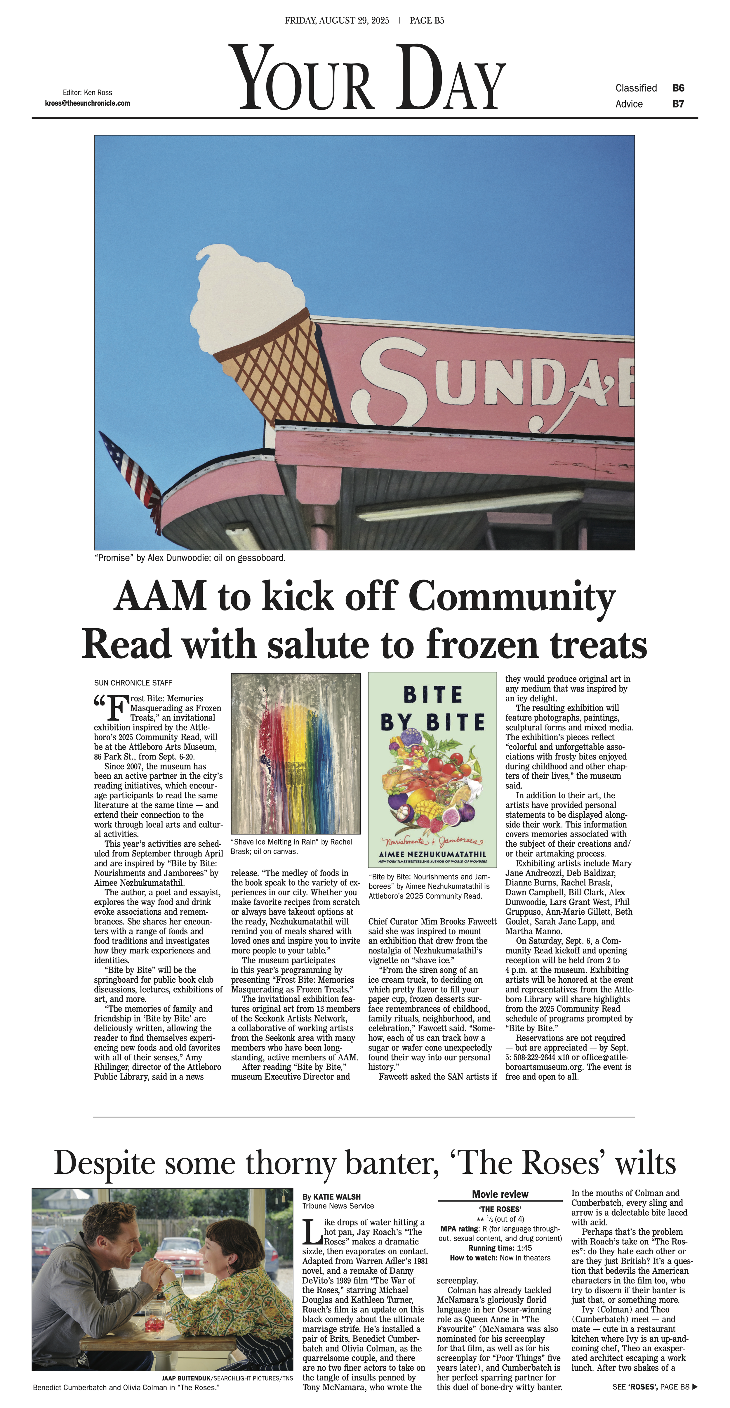 AAM to kick off Community Read with salute to frozen treats