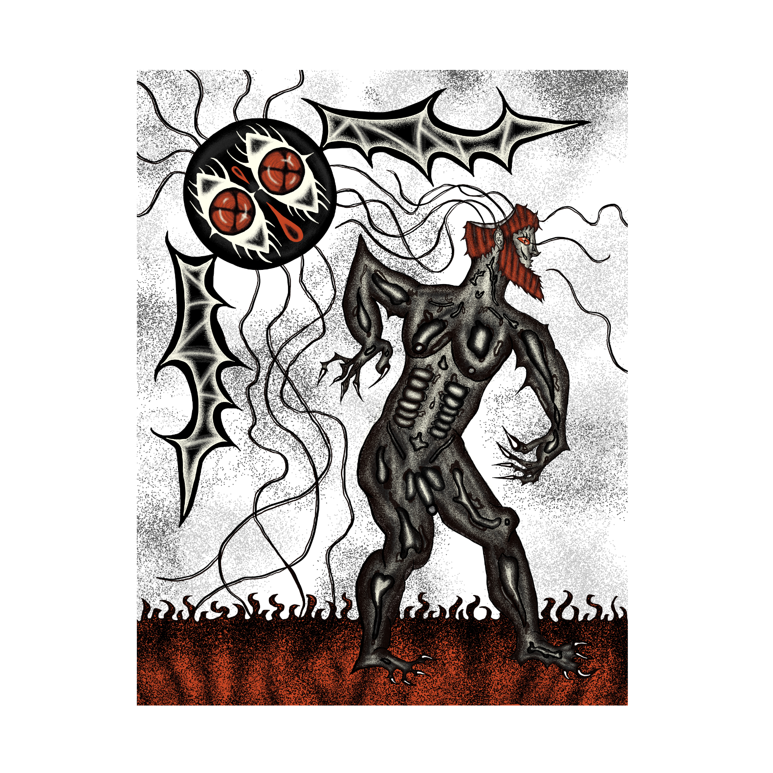 "The Escape" drawing detail 2025