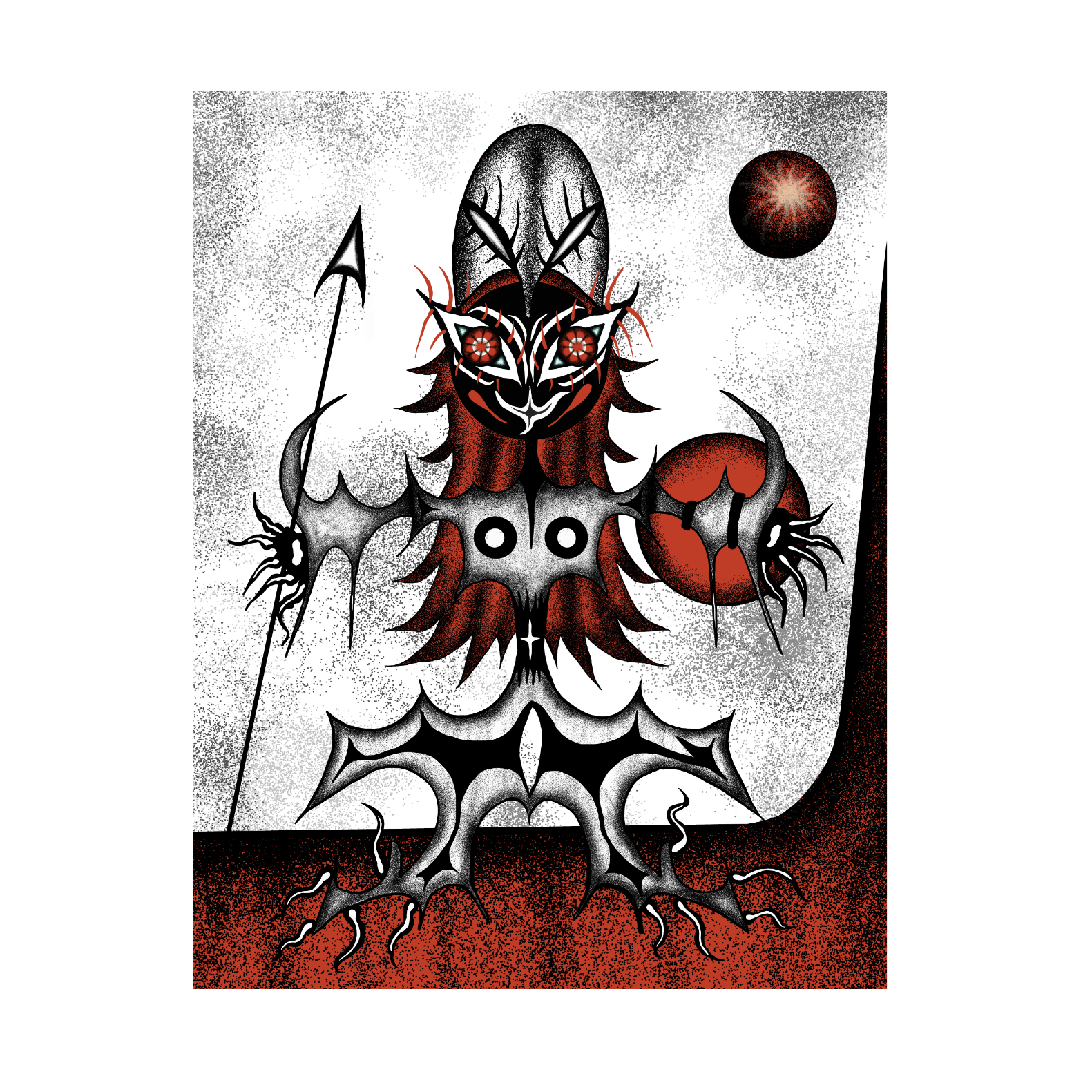 "The Escape" drawing detail 2025