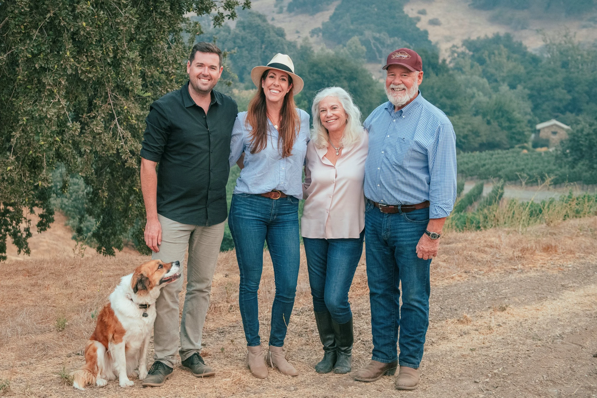 Dean McKillen, with Katie, Sharon and Larry Grassini