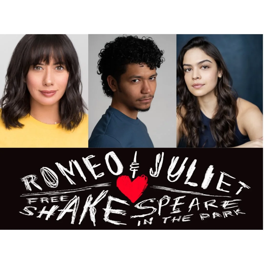 Congrats to @mariandtorres (Lady Montague), @danielbravoh (Romeo), and @piperrunge (Ensemble) who open Romeo and Juliet at @publictheaterny