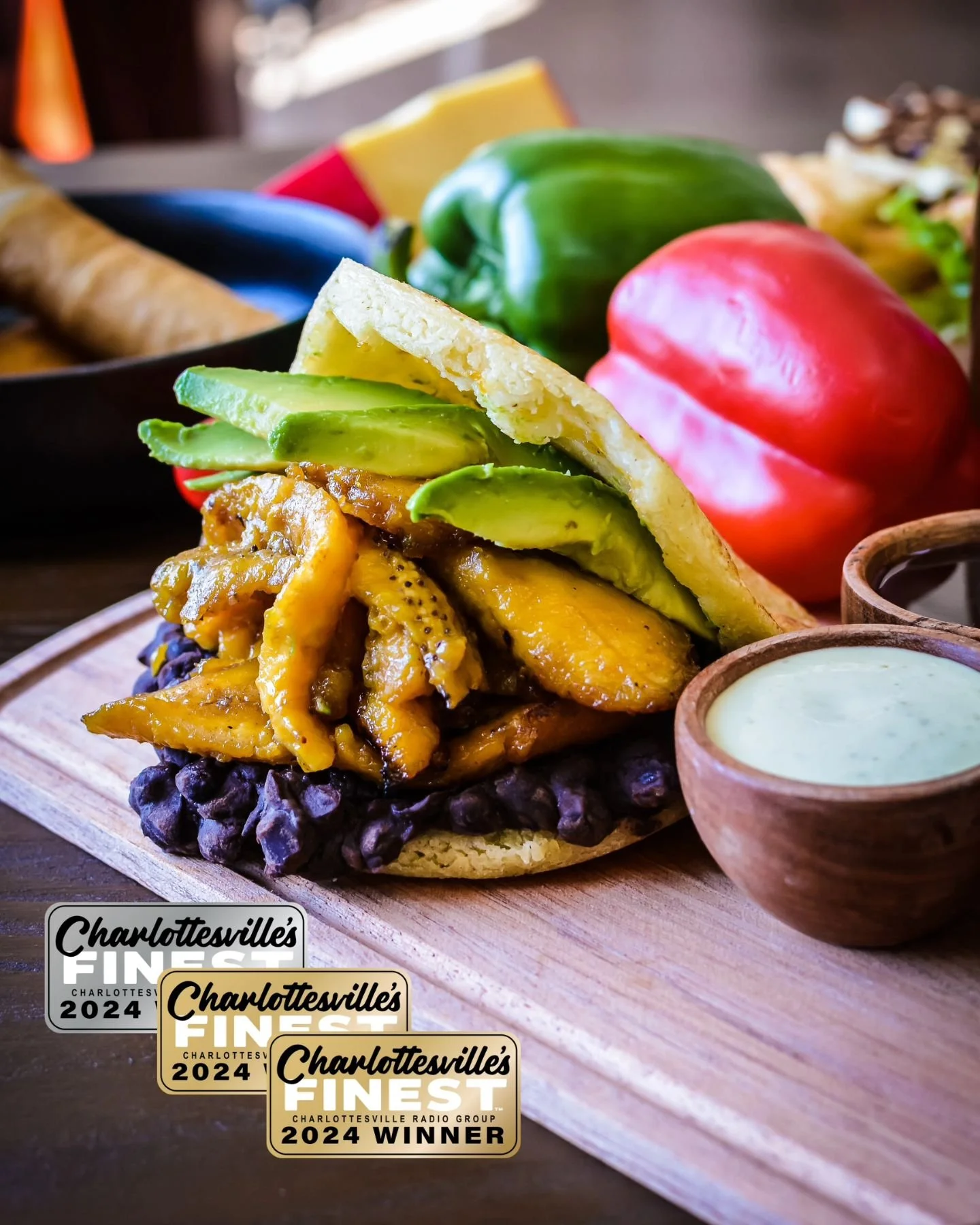 Thank you Charlottesville for your votes 🤩 living here is a blessing!
Charlottesville's Finest 2024 Gold:
Cultural Food
Food Truck
Charlottesville's Finest 2024 Silver:
Vegan / Vegetarian
📷 : Veggie Lover Arepa