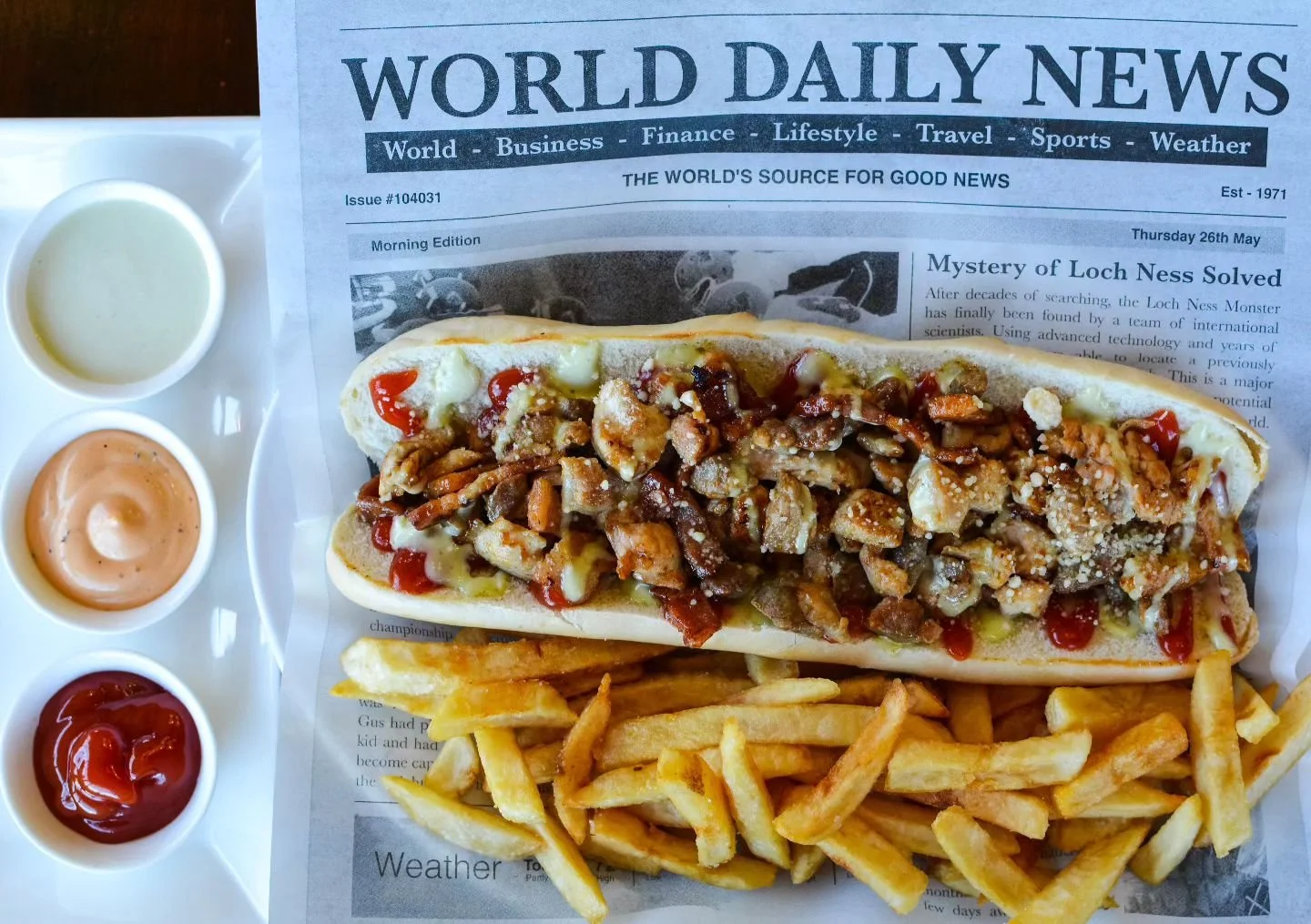 PEPITO, grilled beef and chicken in a hoagie french, 
drizzled with ajo sauce, ketchup, and parmesan.
#venezuelanfood #arepas #steakhouse