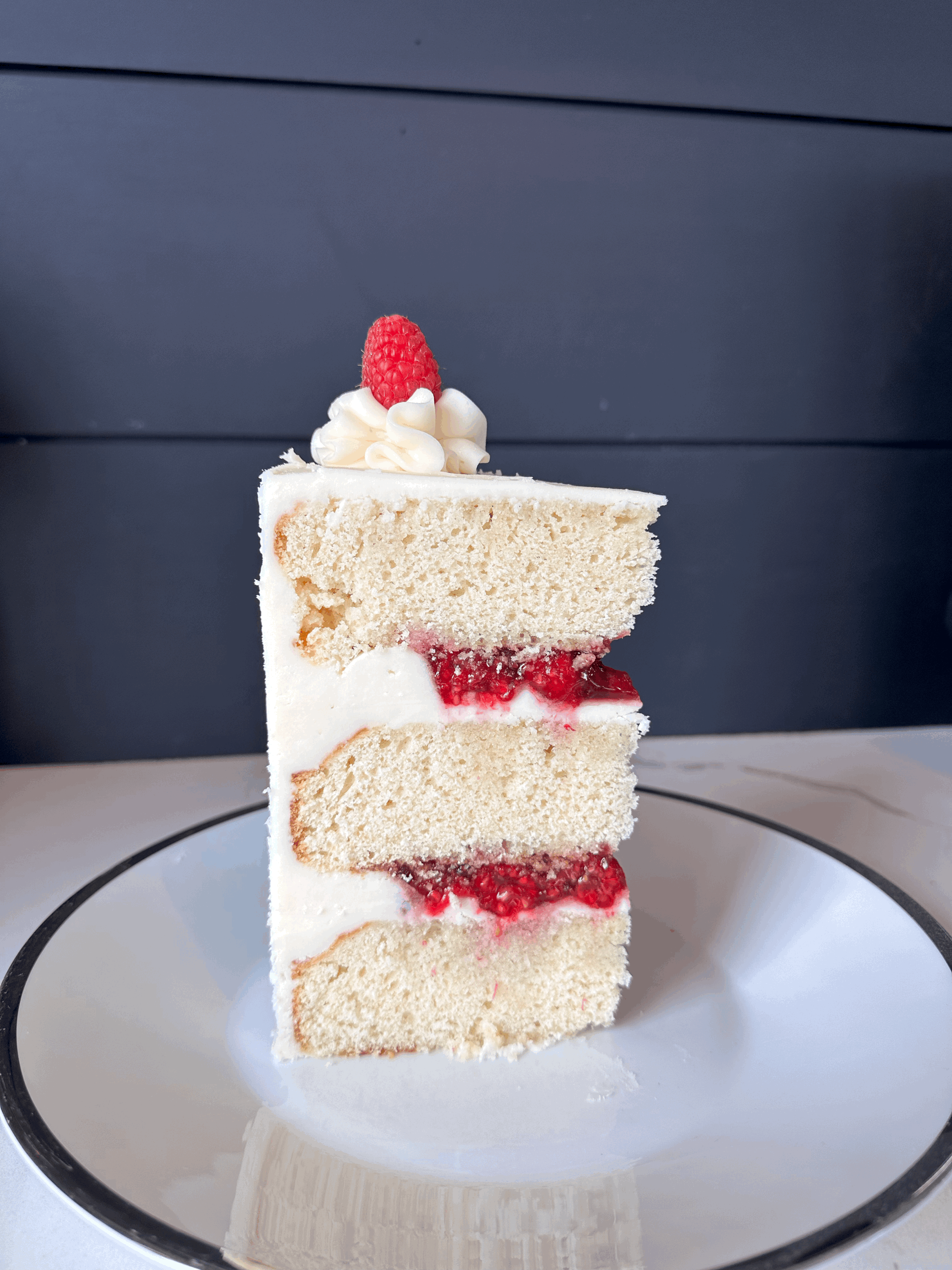 Raspberry Champagne Cake